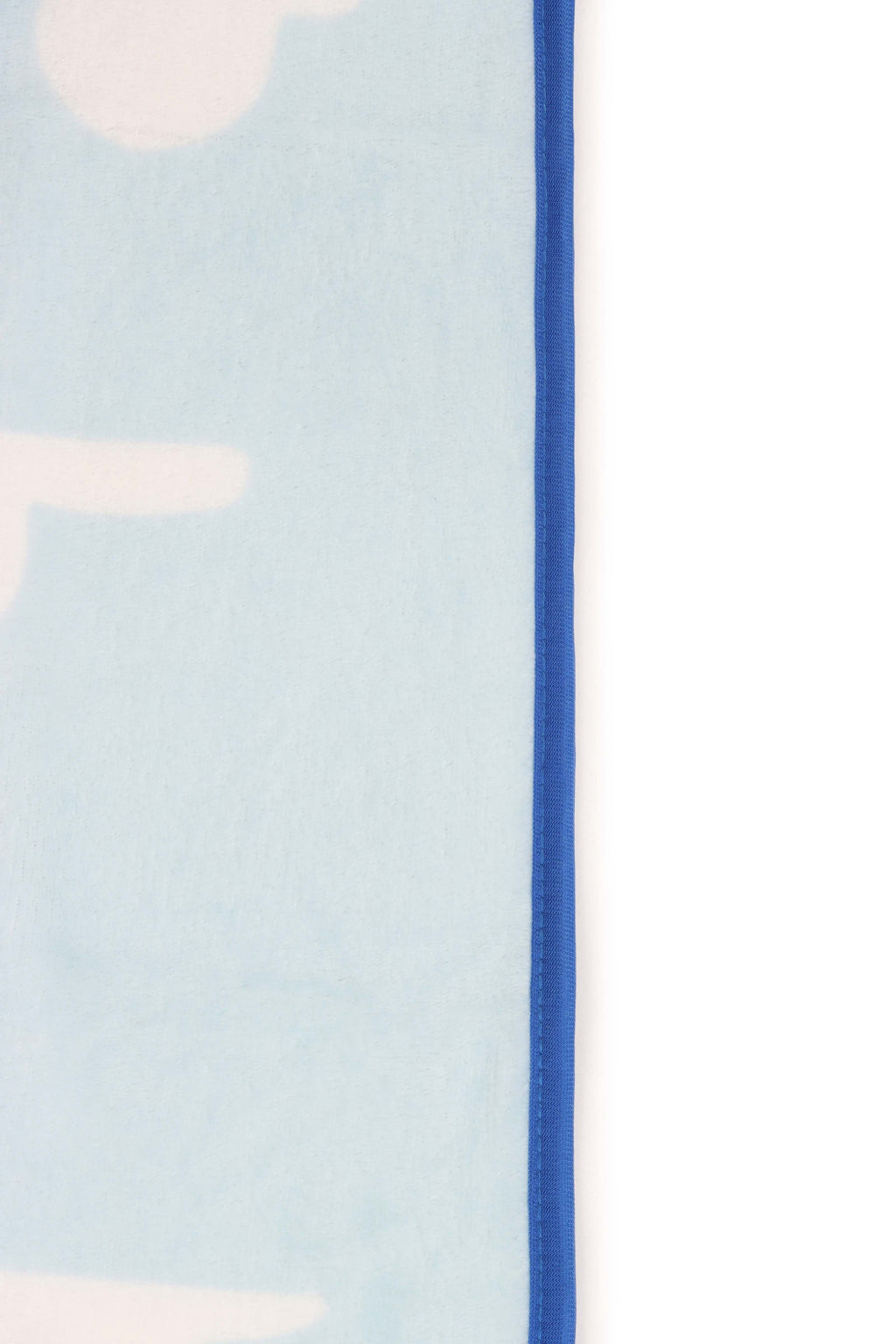 Lightweight Warm Clouds Kids Throw Blanket, Soft Coral Fleece, Blue, 46" x 60" - Super Soft Reversible Sherpa Flannel Blanket Detail