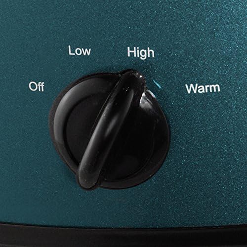 Digital Control Crock-Pot 7 Quart Manual Slow Cooker – Turquoise S25U - Stainless Steel Slow Cooker with Locking Lid Detail