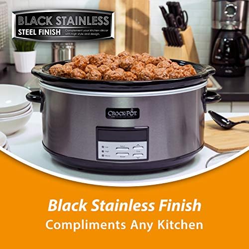 Programmable Crock-Pot 8 Quart Programmable Slow Cooker with Auto Warm S28G - Programmable Slow Cooker with Oval Ceramic Pot Detail