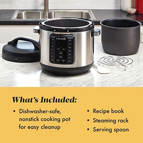 Smart Digital Crock-Pot 8 Quart Express Crock Multi-Use Pressure Cooker S05K - High-Pressure Instant Pot for Quick Family Dinners Detail