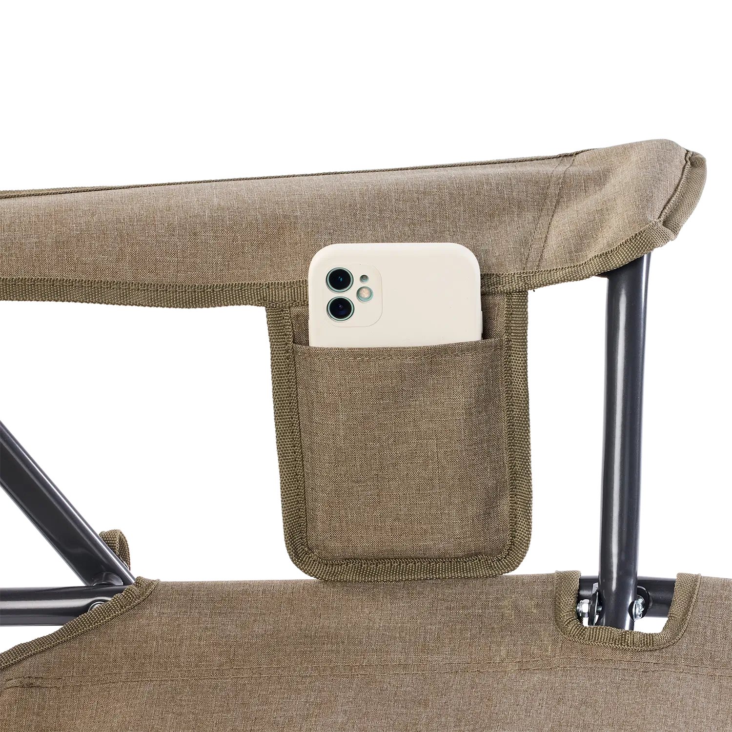 Premium All-Weather Comfort Pro Rocker XL - Choice 107 - Patented Spring-Action Rocking Chair for Camping Detail