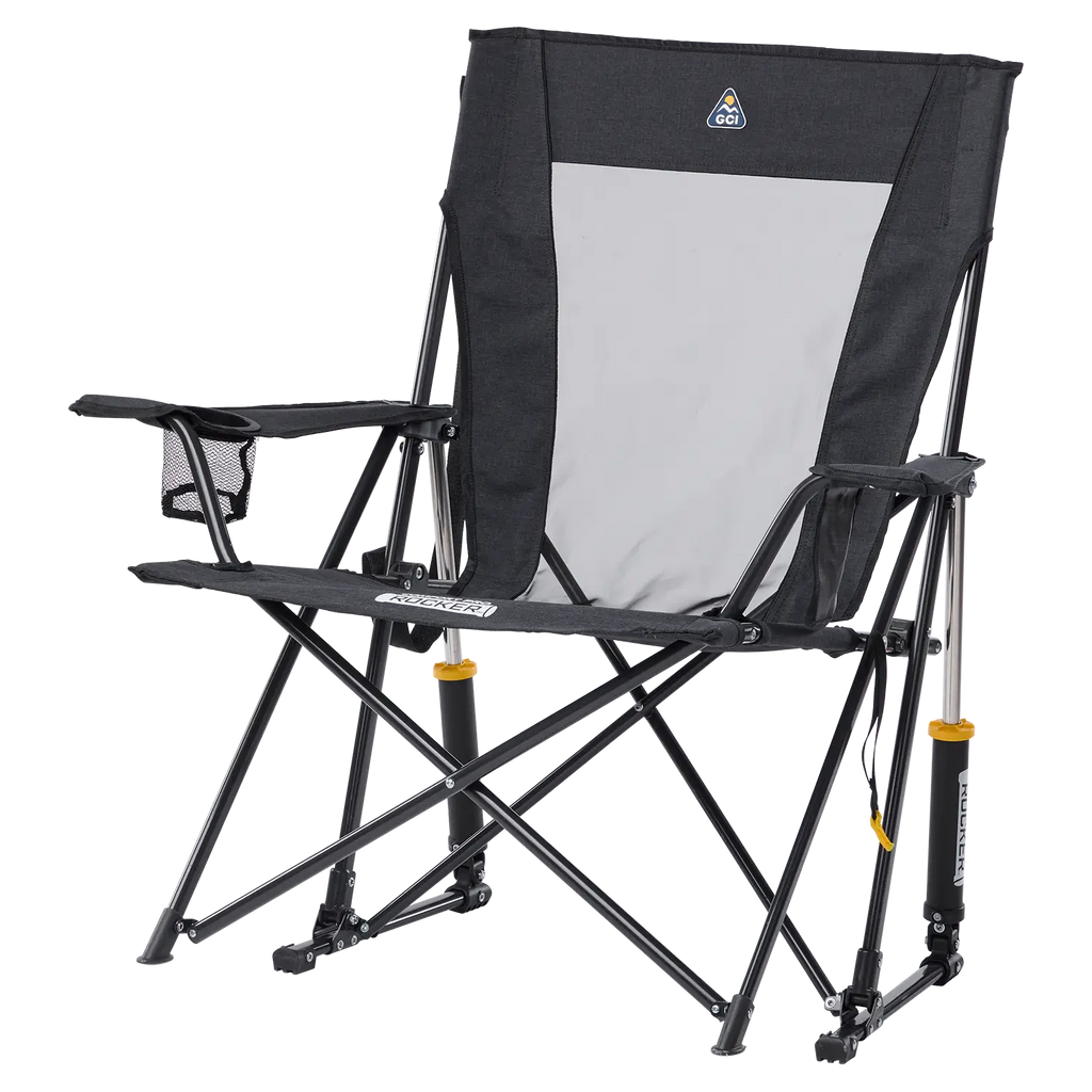 Premium All-Weather Comfort Pro Rocker XL - Choice 107 - Patented Spring-Action Rocking Chair for Camping Detail