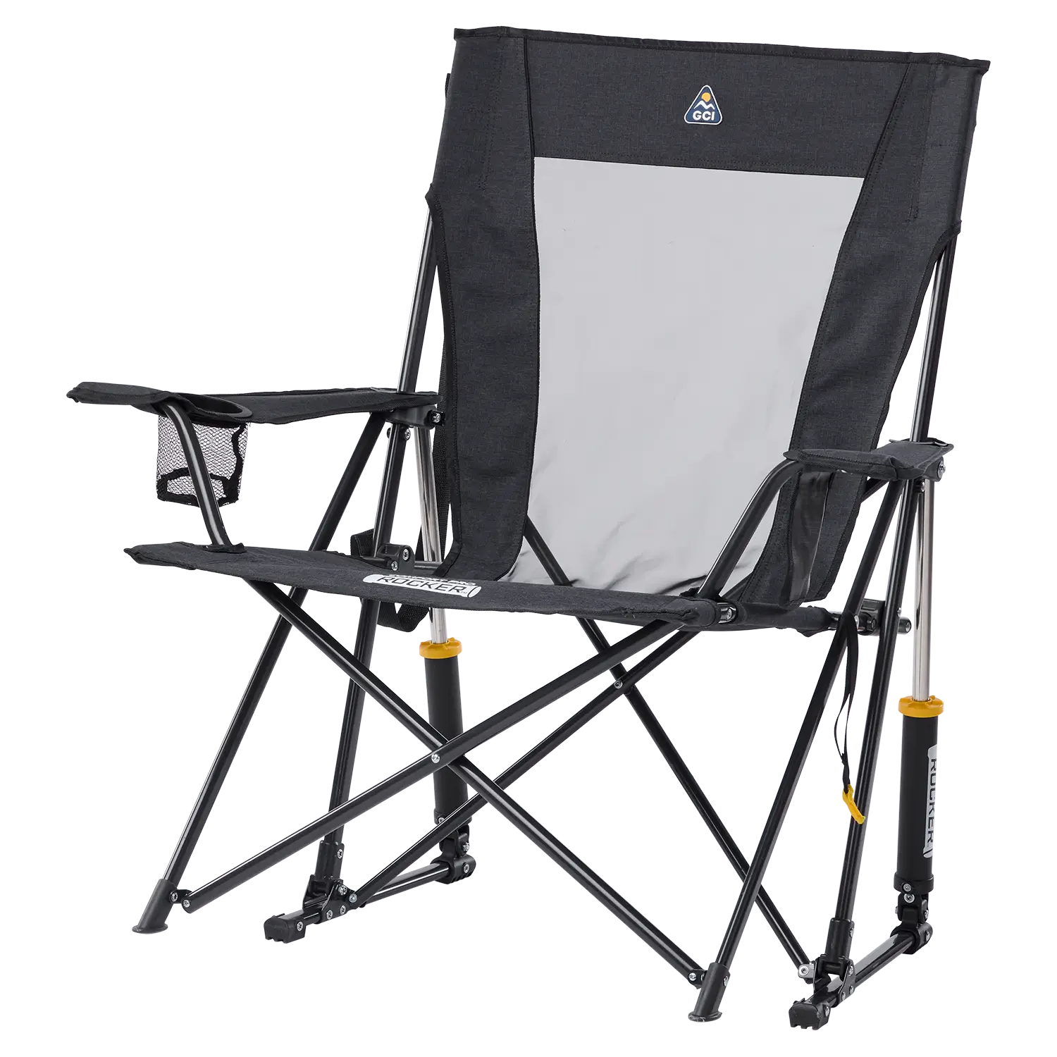Premium All-Weather Comfort Pro Rocker XL - Choice 107 - Patented Spring-Action Rocking Chair for Camping Detail