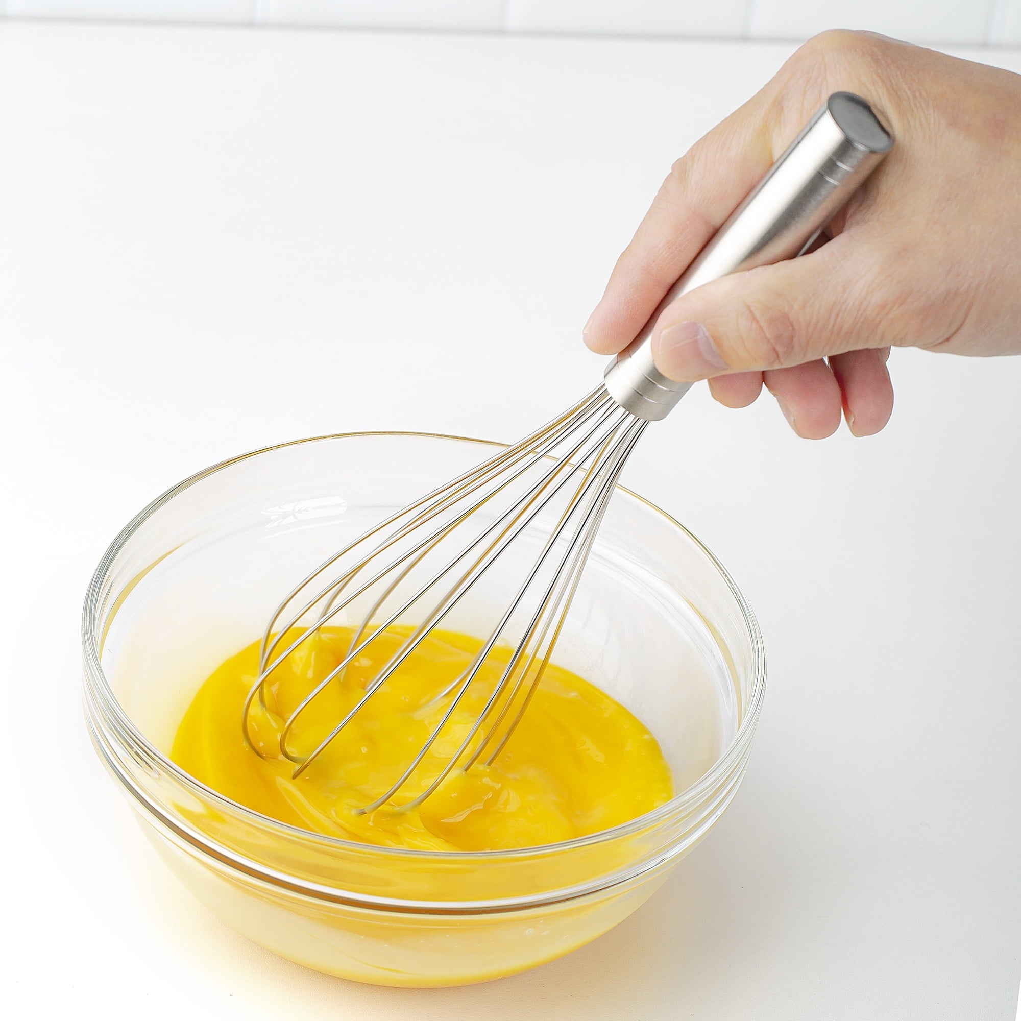 Ergonomic Manual 10" Stainless Steel Balloon Whisk - Kitchen Gadget Tool for Quick Food Prep Detail