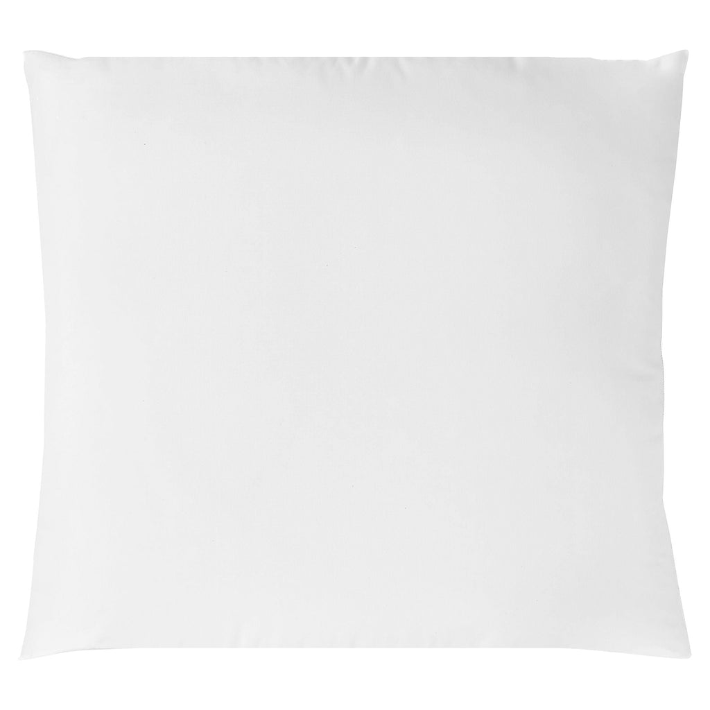 Ergonomic Memory Foam Cotton Euro Throw Pillow, 26" x 26", White- Allergy Defense Fabric - Decorative Throw Pillow Cushion for Sofa & Bed Detail