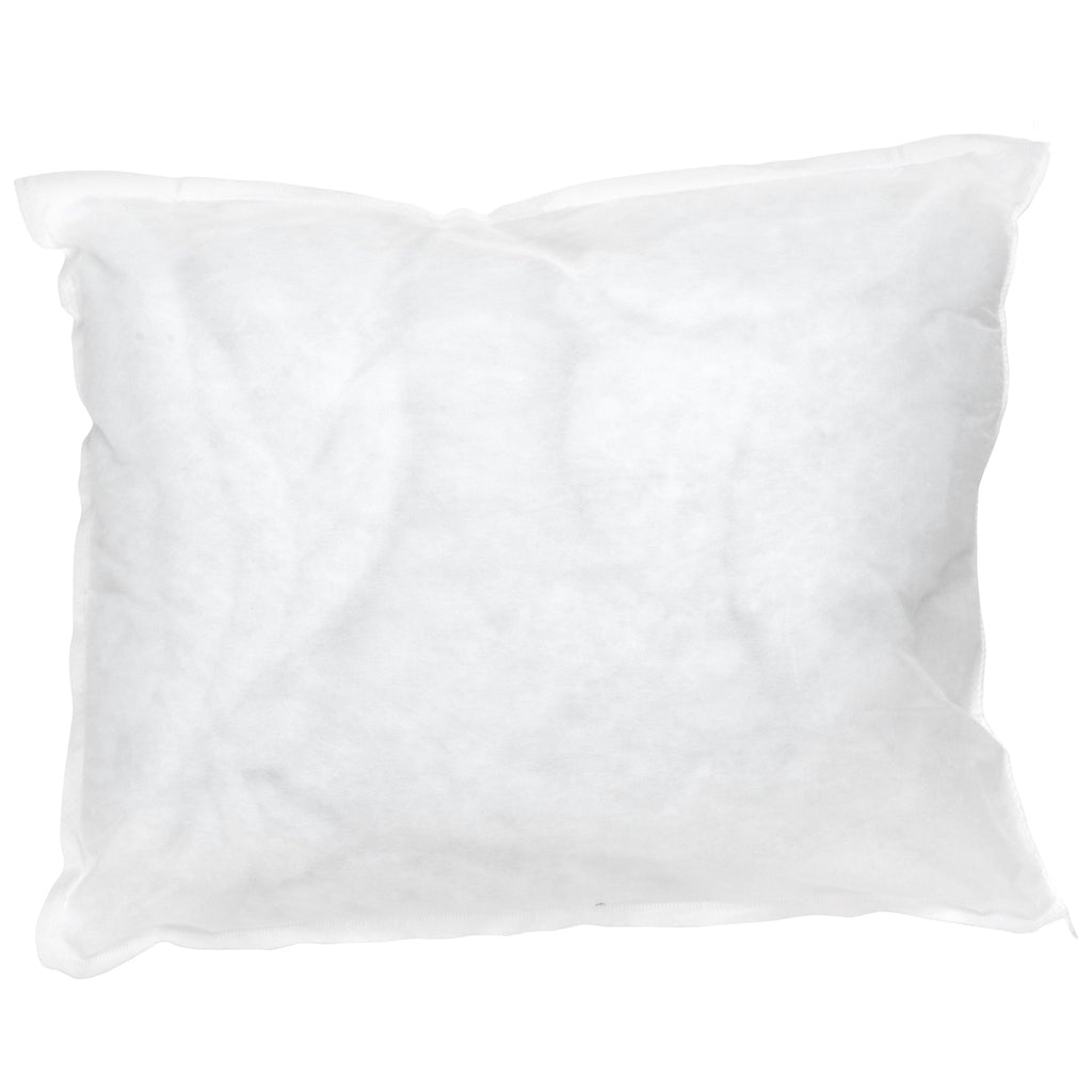 Fluffy Shredded Bed Pillow, 12 x 17 Inch, White, Disposable, 2 Count - Orthopedic Shredded Foam Bed Pillow Set Detail