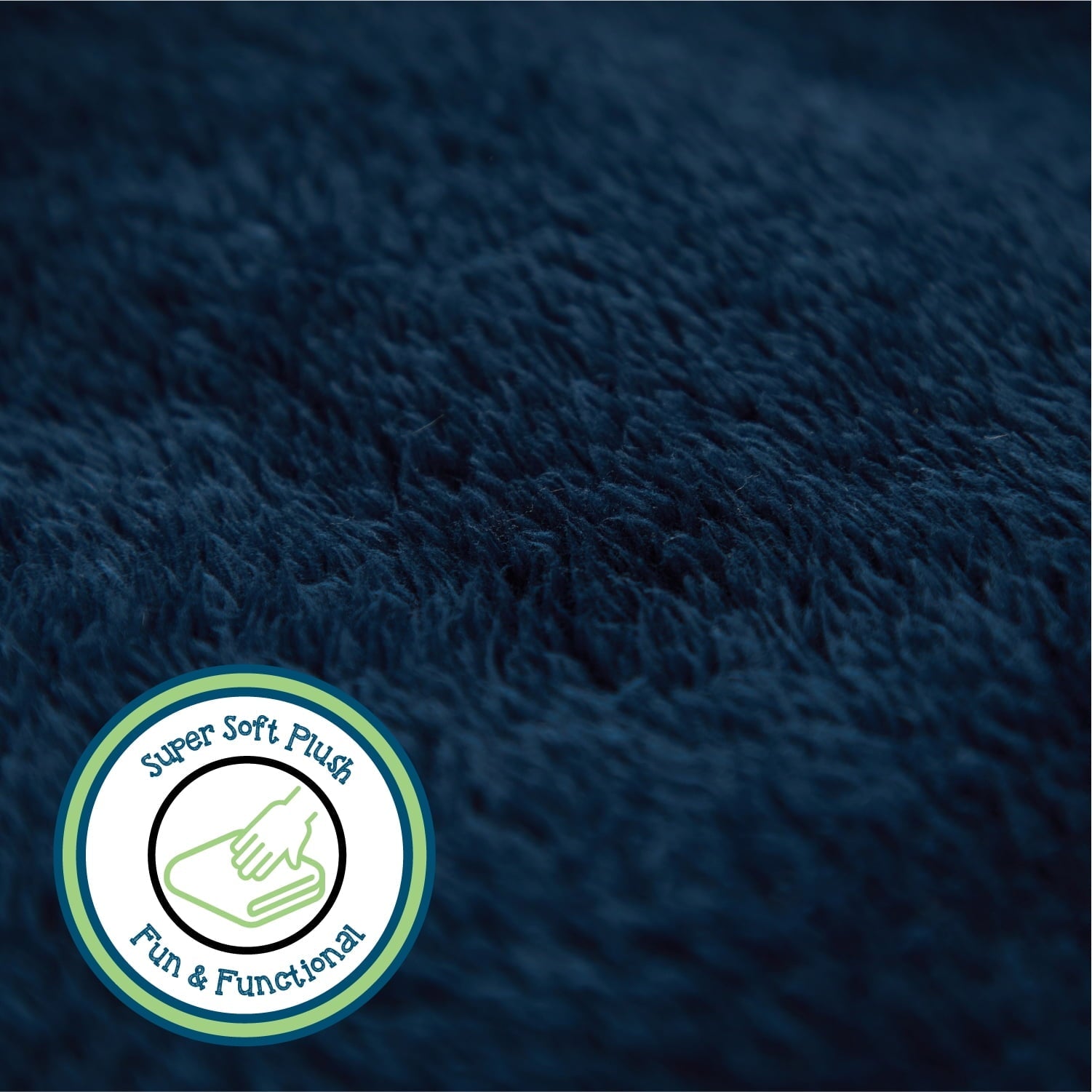 Lightweight Warm Soft, Navy Blue, Oversized, Fuzzy, Throw Blanket for Kids, 72 x 50 inches - Cozy Fleece Throw Blanket for Couch & Bed Detail