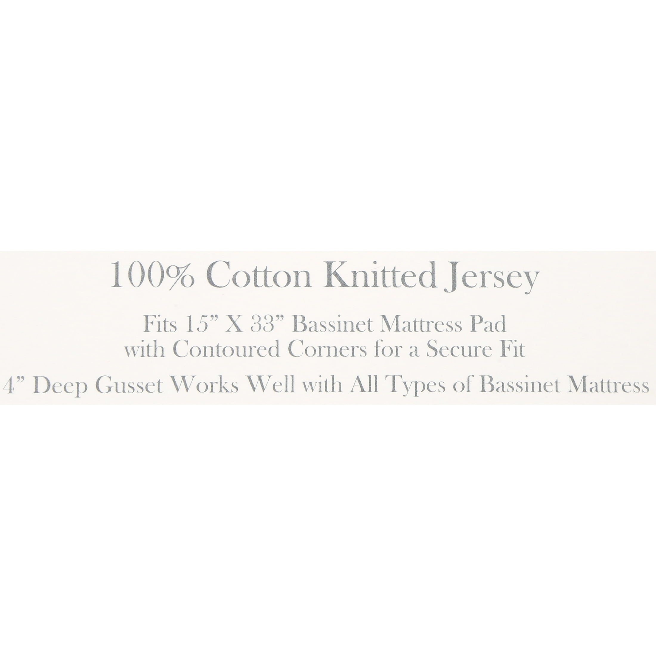 Ultra-Soft TL Care 100% Natural Breathable Cotton Jersey Knit Fitted Bassinet Sheet, White, 15" x 33", Soft Breathable, for Boys... - Breathable Egyptian Cotton Flat & Fitted Sheets Detail