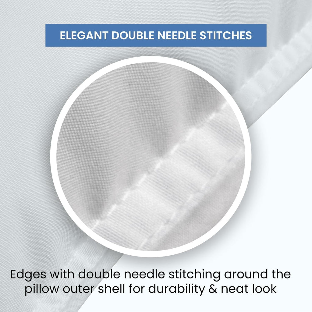 Orthopedic Support Ryotei Economy Bulk Hotel Pillows 20"x26" Standard (Pack of 12) | Premium Cluster Fiber Fill | Soft Down Alternative ... - Hotel Quality Plush Sleeping Pillows Detail