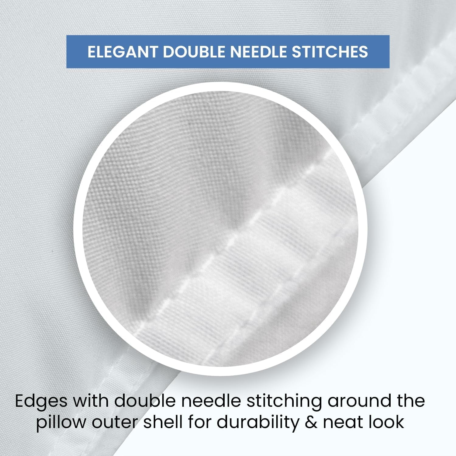 Orthopedic Support Ryotei Economy Bulk Hotel Pillows 20"x26" Standard (Pack of 12) | Premium Cluster Fiber Fill | Soft Down Alternative ... - Hotel Quality Plush Sleeping Pillows Detail