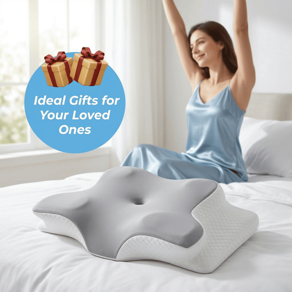 Orthopedic Support Memory Foam Contour Pillows - Neck Pain Relief, Orthopedic Cervical, Breathable Washable Cover - Decorative Throw Pillow Cushion for Sofa & Bed Detail