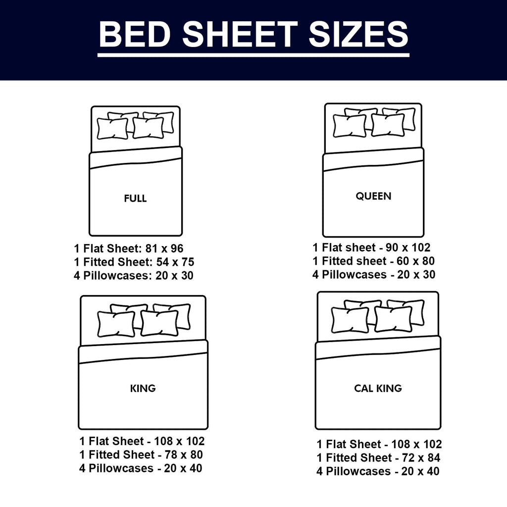 Premium Egyptian Cotton Hotel Collection Rayon derived - 6 Piece, Queen, White - Breathable Egyptian Cotton Flat & Fitted Sheets Detail