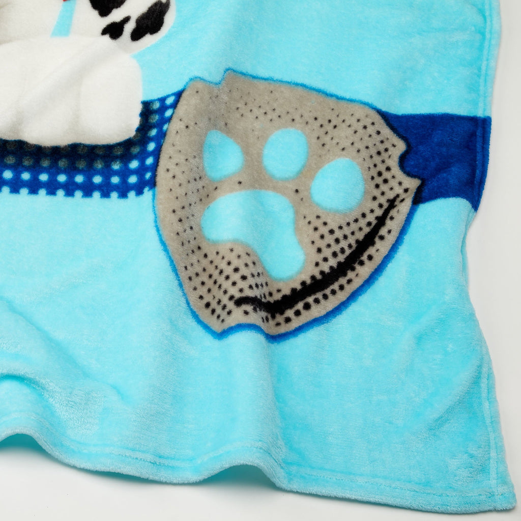 Reversible Sherpa Kids Blue Print Fleece Bed Blanket, Twin/Full - Lightweight Plush Warm Blanket for All Seasons Detail