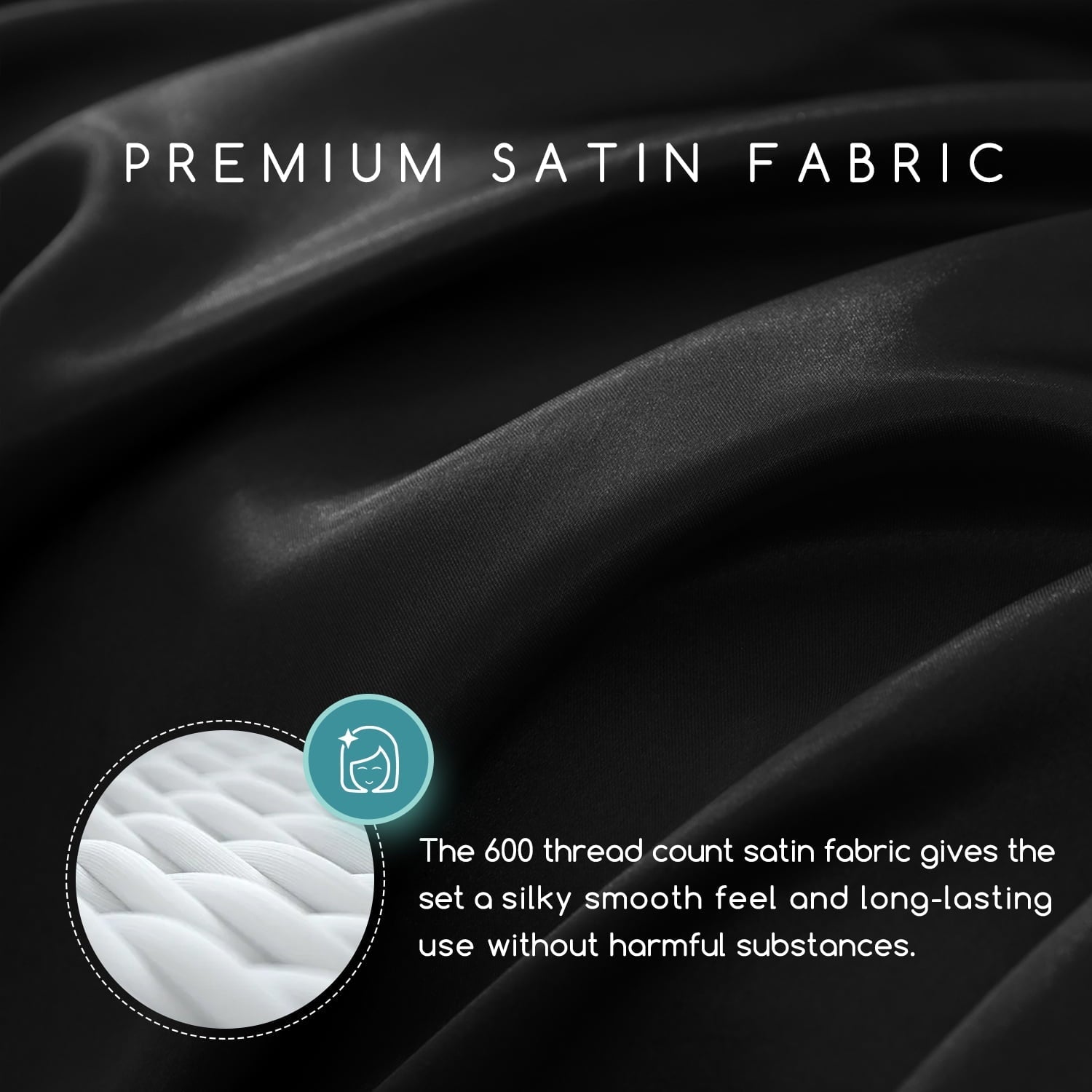 Ultra-Soft Set Queen 4 Pcs, Silky Elegant Luxurious Queen Size Bed s, with Flat , Deep Pocket Fitted for Mattress and Matching P... - Cooling Hotel Quality Bedding Sheets and Pillowcases Detail