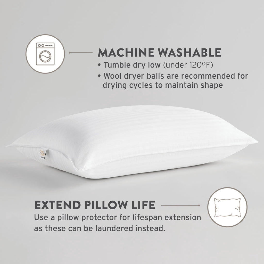 Orthopedic Support Dolce Notte II Stomach, Side and Back Sleeper Bed Pillow for Sleeping | Hotel and Resort Quality | Hypoallergenic, Do... - Orthopedic Shredded Foam Bed Pillow Set Detail
