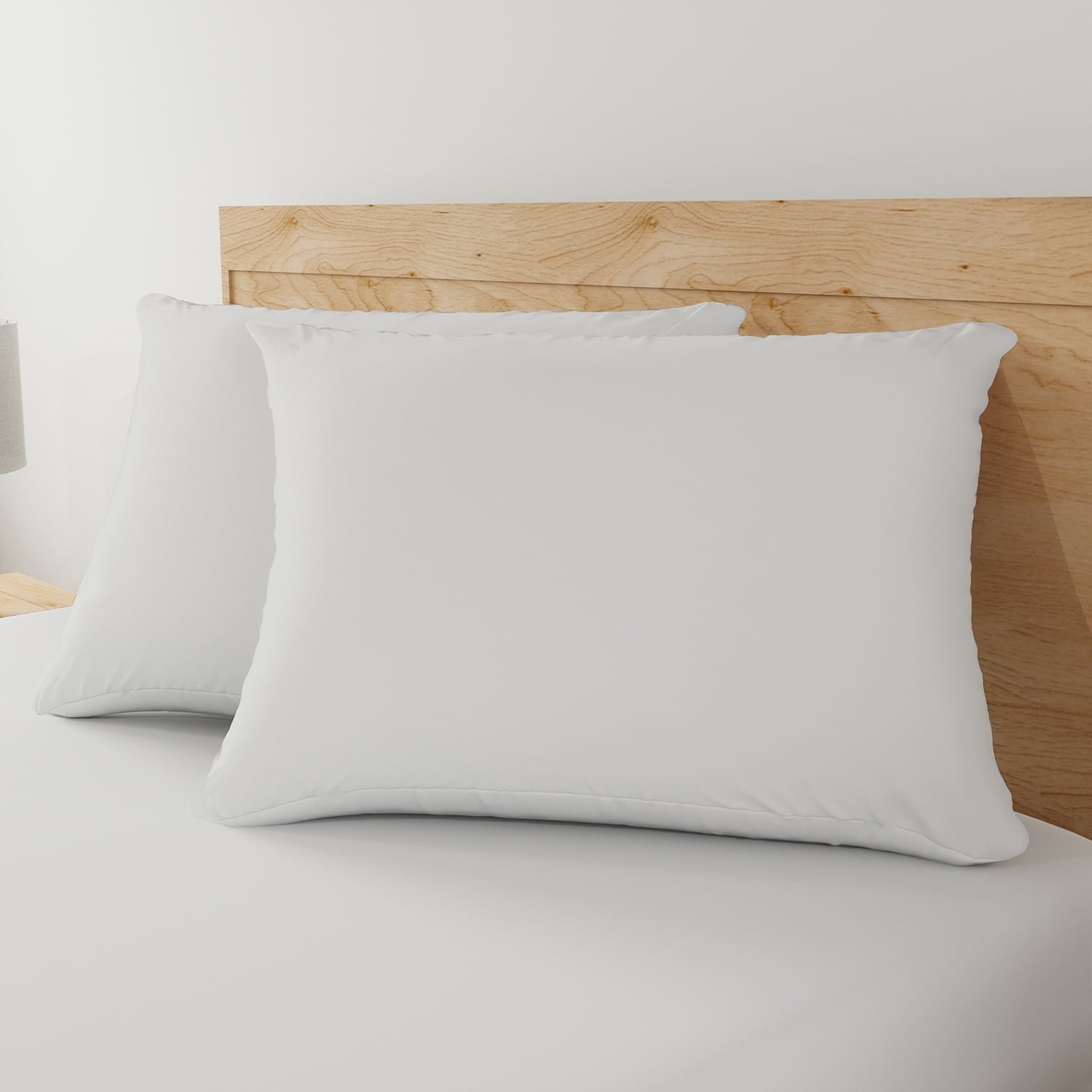 Ergonomic Memory Foam Allergy Relief Bed Pillows, Standard/Queen - Firm Support, Back and Side Sleeper (2 Count) - Decorative Throw Pillow Cushion for Sofa & Bed Detail