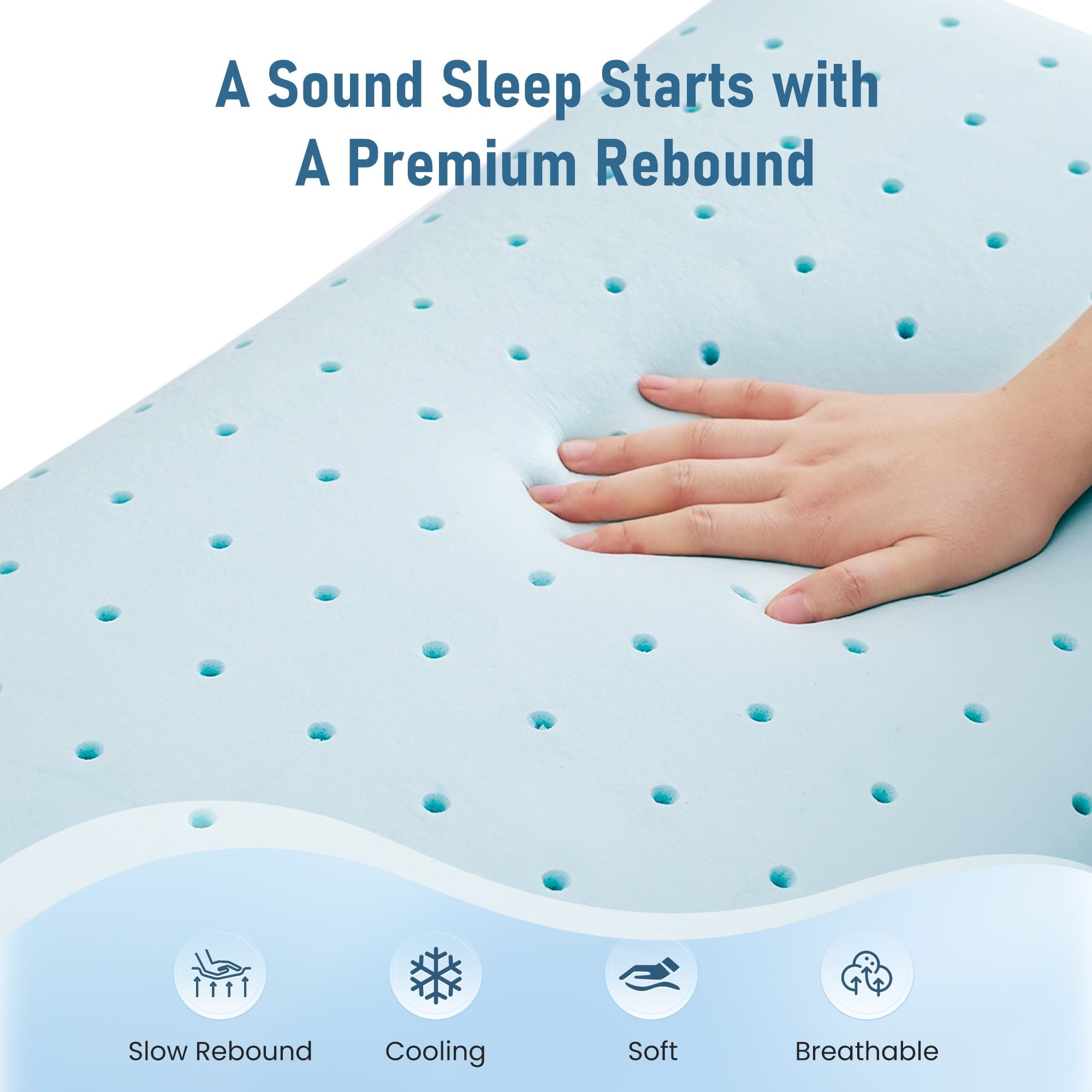 Orthopedic Support Memory Foam Pillow for Bed, Cooling Pillow with Extra Height Pad, Supportive Bed Pillow for Side, Back & Hot Sleepers... - Ergonomic Memory Foam Pillow for Neck Pain Support Detail
