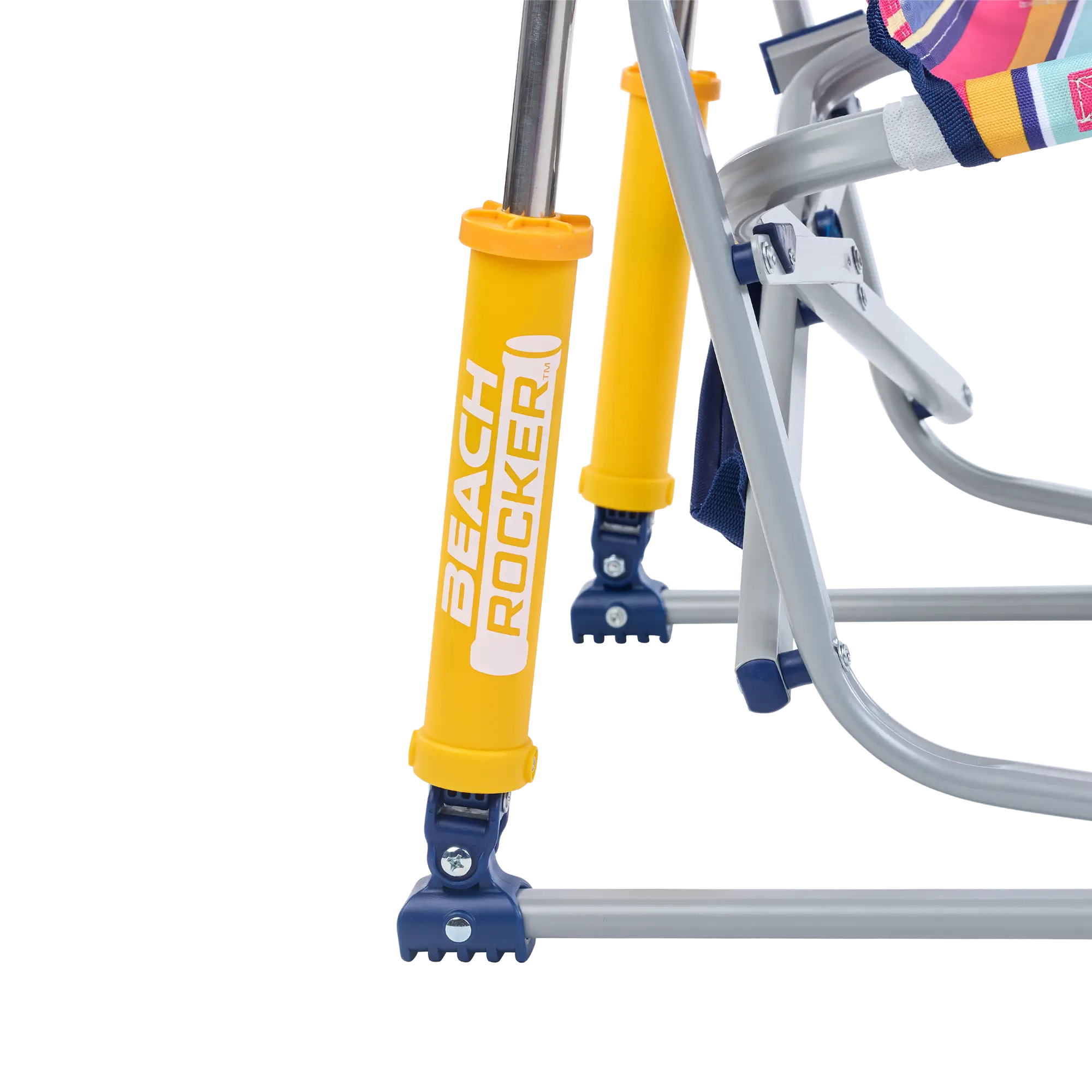Patented Spring-Action Beach Rocker - Choice 712 - Heavy-Duty Kickback Rocker with Beverage Holder Detail