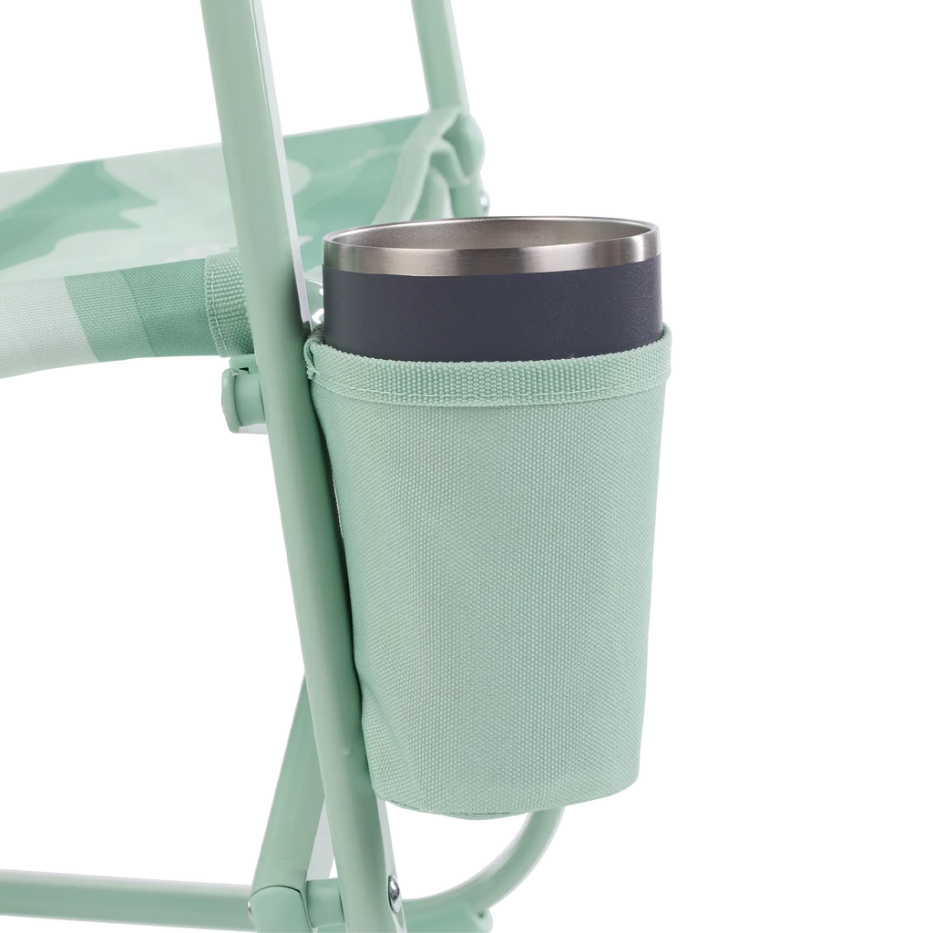 Patented Spring-Action Beach Rocker - Choice 712 - Heavy-Duty Kickback Rocker with Beverage Holder Detail
