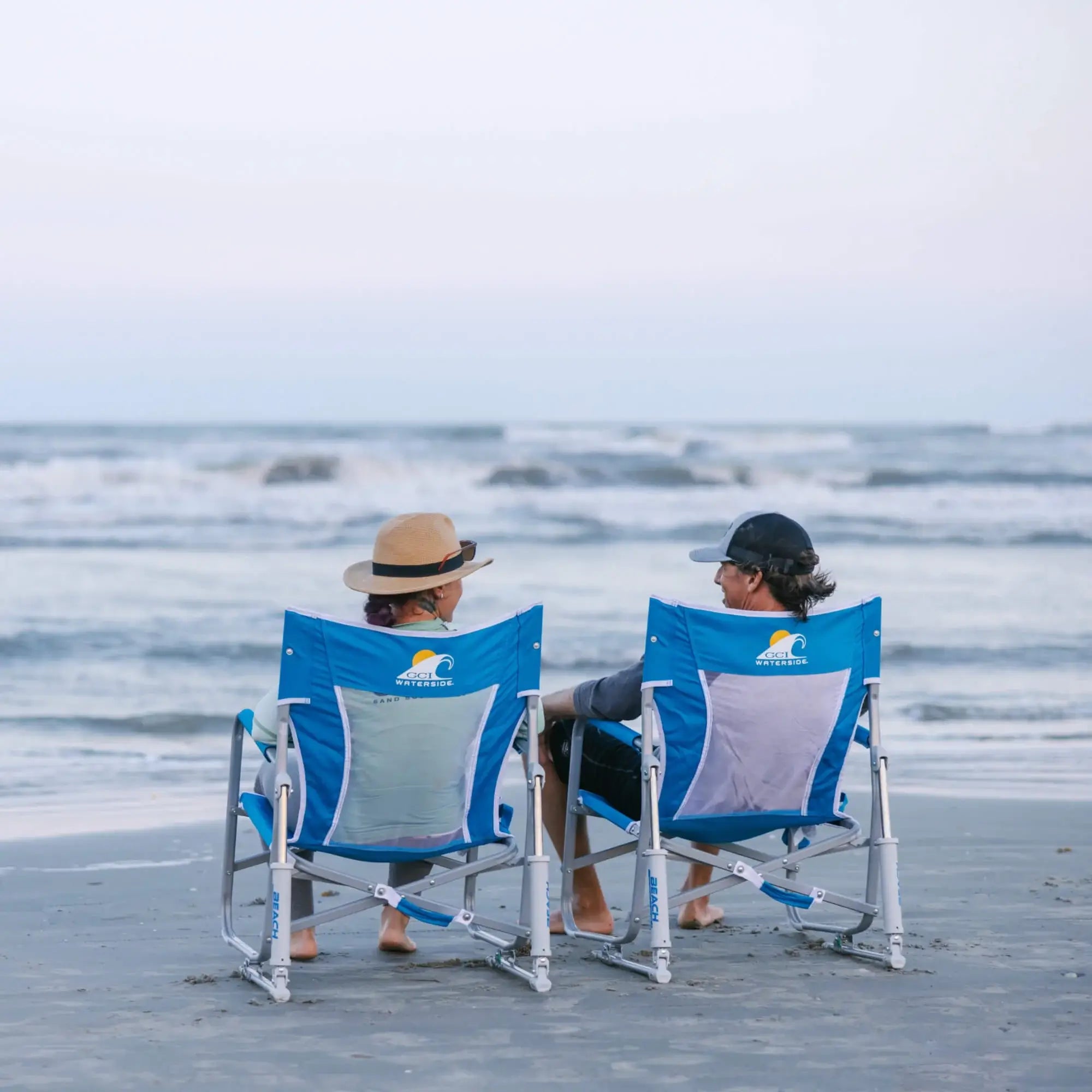 Smooth Motion Beach Rocker Bundle - Choice 773 - Patented Spring-Action Rocking Chair for Camping Detail