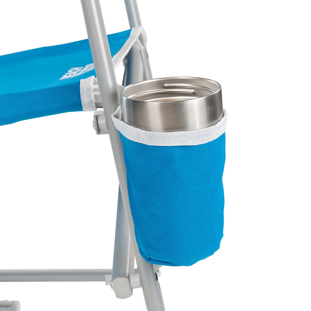 Patented Spring-Action Beach Rocker - Choice 712 - Heavy-Duty Kickback Rocker with Beverage Holder Detail