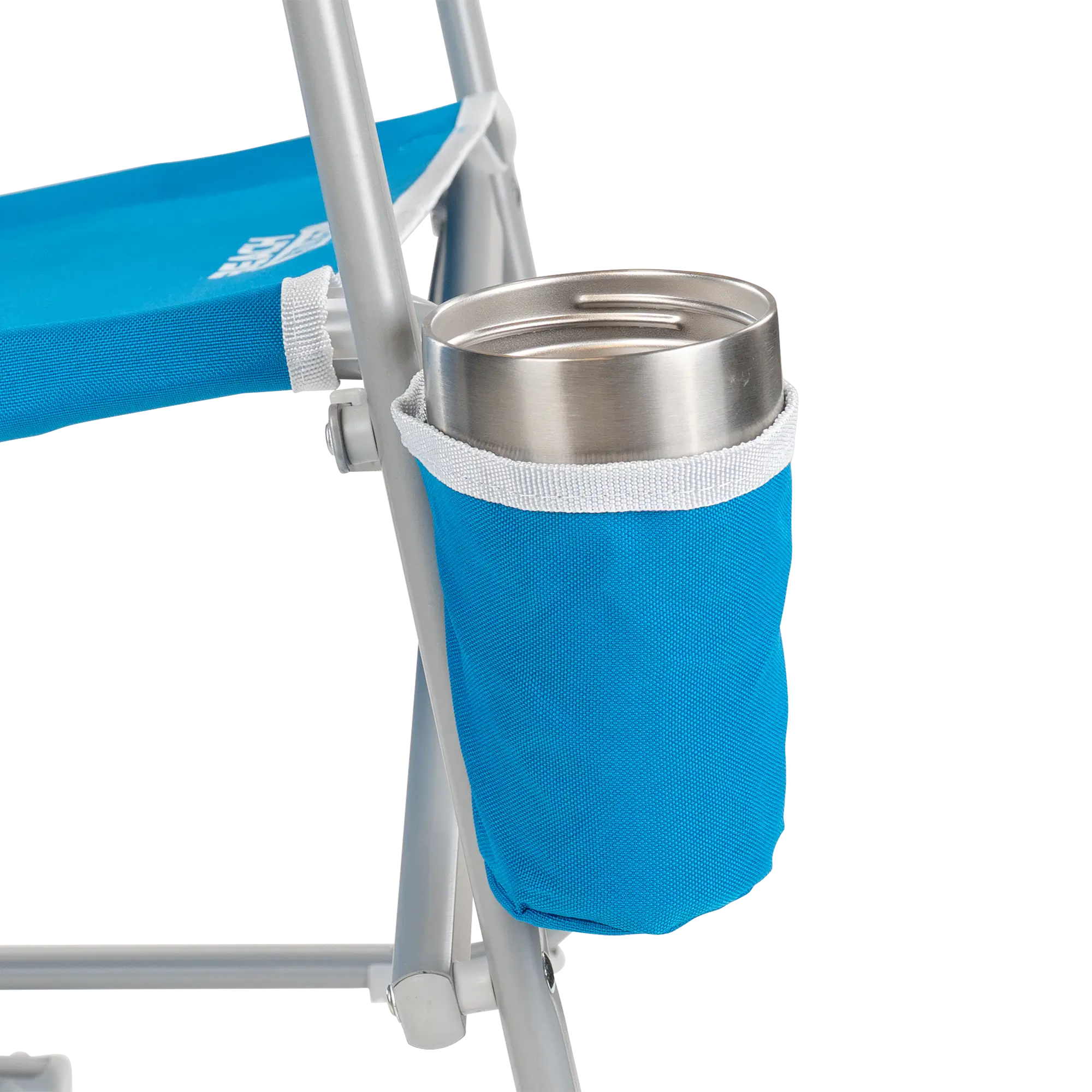 Patented Spring-Action Beach Rocker - Choice 712 - Heavy-Duty Kickback Rocker with Beverage Holder Detail