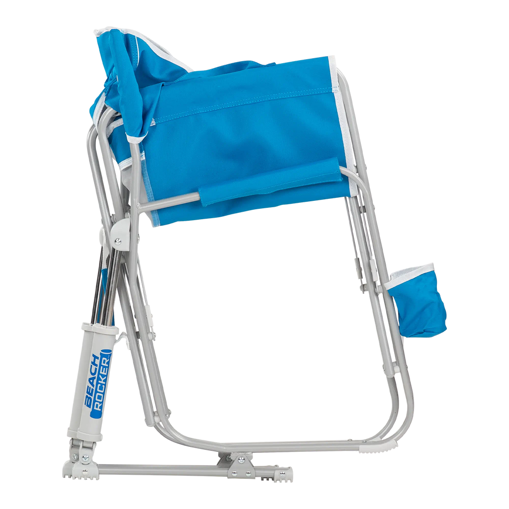 Patented Spring-Action Beach Rocker - Choice 712 - Heavy-Duty Kickback Rocker with Beverage Holder Detail