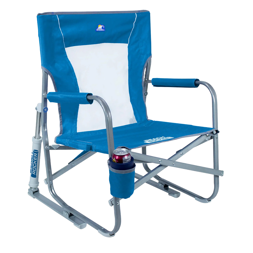 Smooth Motion Beach Rocker Bundle - Choice 773 - Patented Spring-Action Rocking Chair for Camping Detail