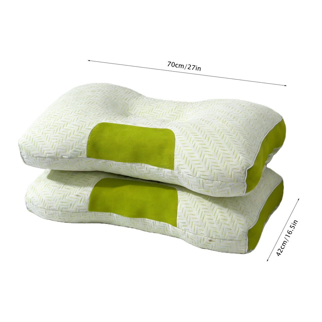 Fluffy Shredded 2-Pack Bamboo Fiber Bed Pillow (29.13" x 18.9") - A-Class Safe and Cooling - Orthopedic Shredded Foam Bed Pillow Set Detail