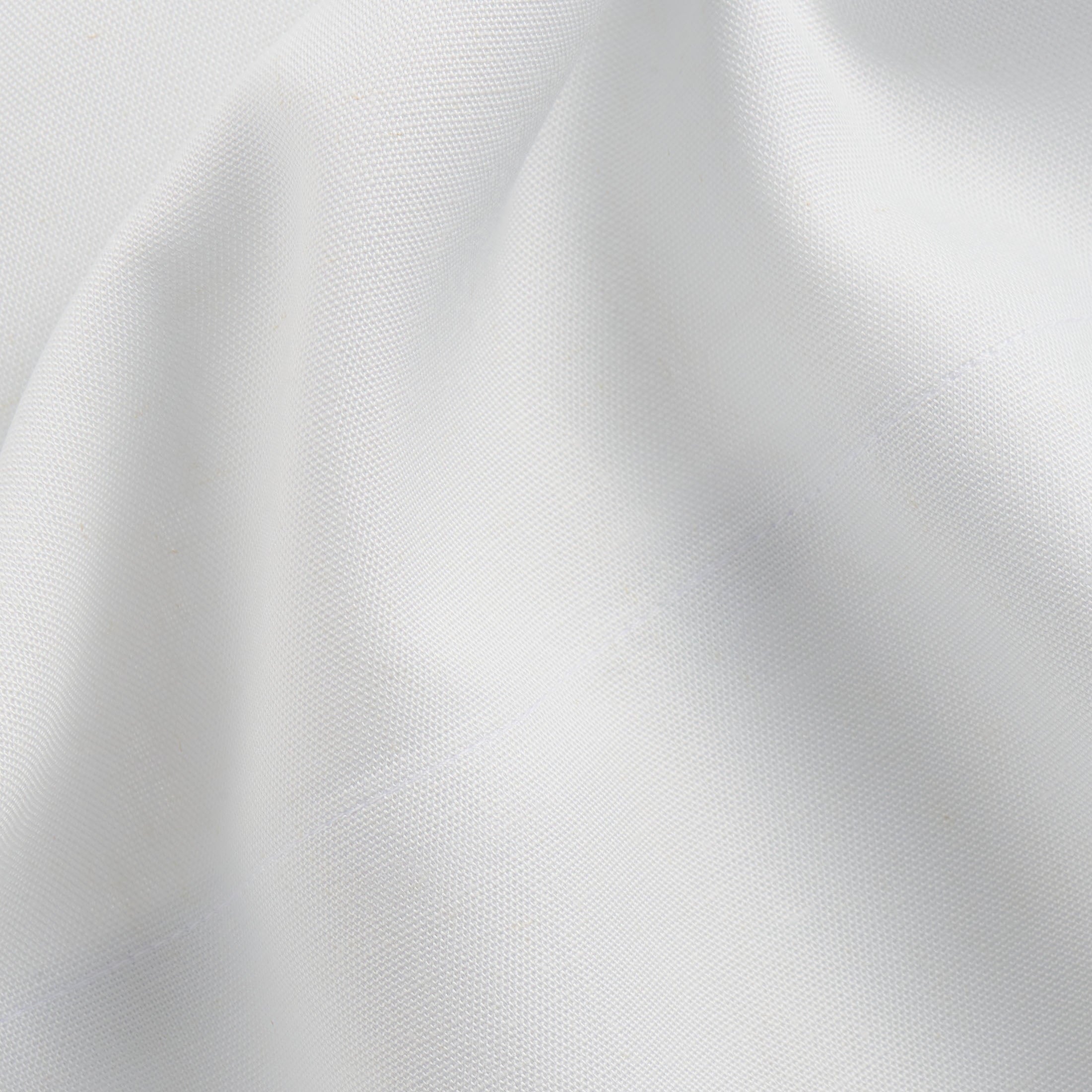 Cooling Sateen 4-Piece White Lyocell & Linen Blend Percale Bed Sheet Set, Queen - Cooling Hotel Quality Bedding Sheets and Pillowcases Detail