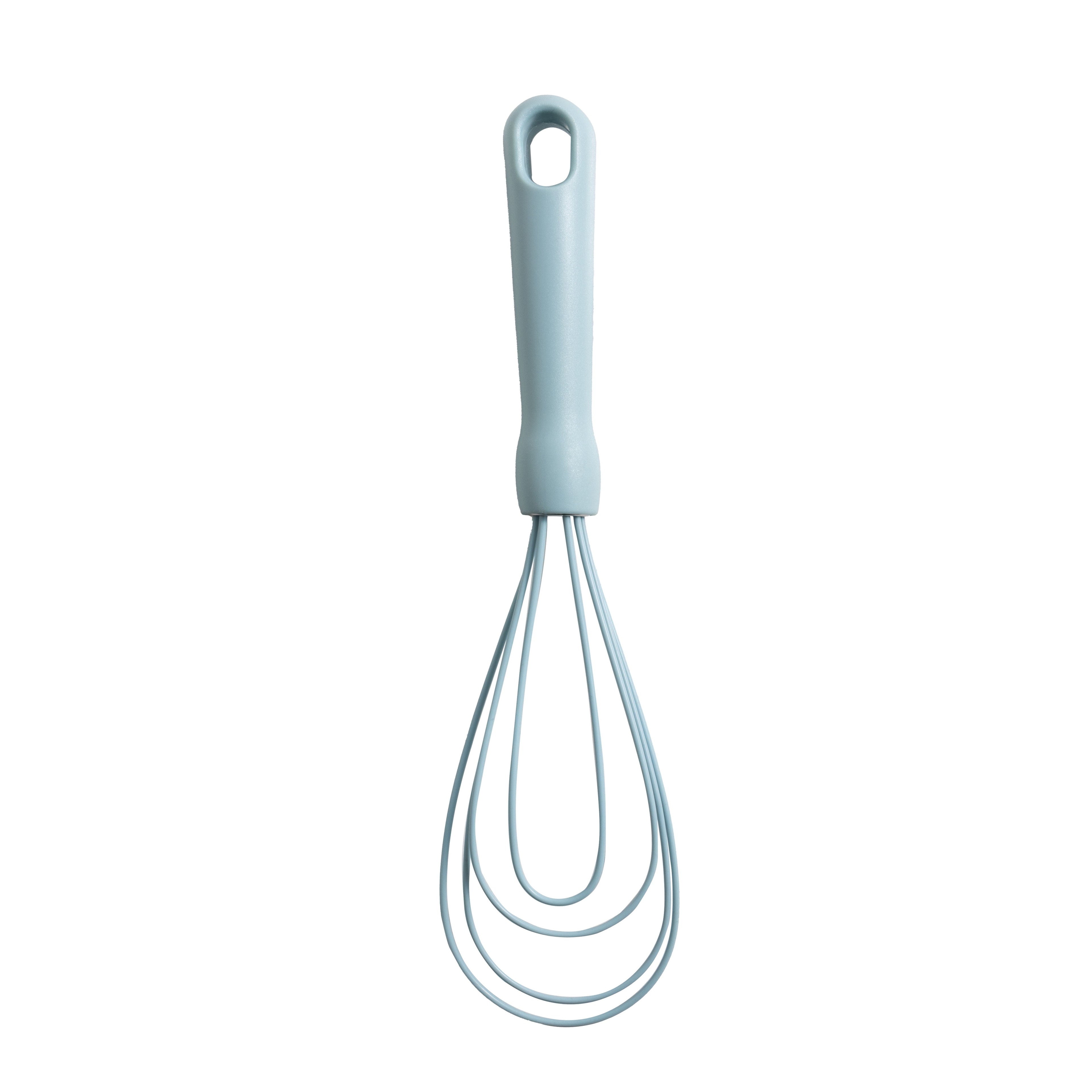 Time-Saving 3-Piece Silicone Whisk Set, 10.5"/10.4"/9.6" L, Blue Color - Kitchen Gadget Tool for Quick Food Prep Detail