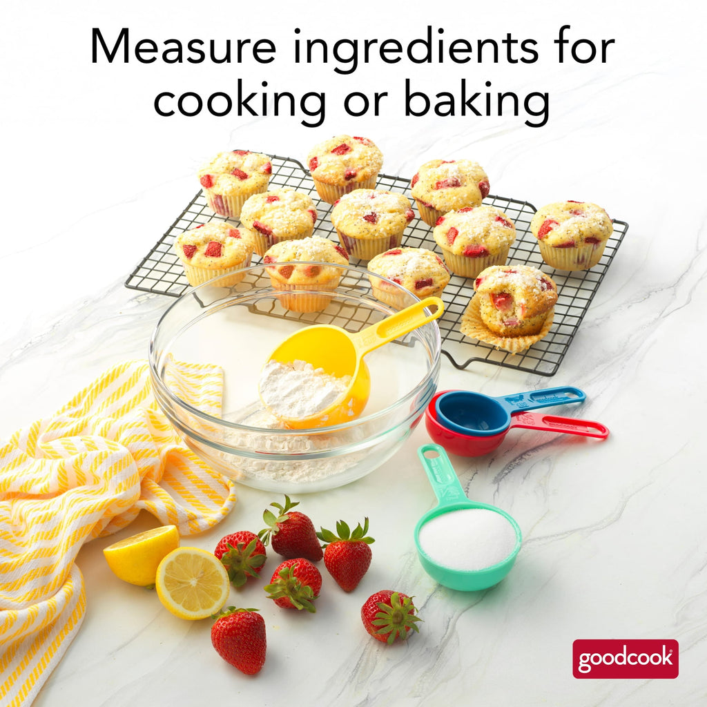 Time-Saving Measuring Cups And Spoons, Set Of 8 Nesting With Storage Ring - Innovative Kitchen Helper for Modern Cooking Detail