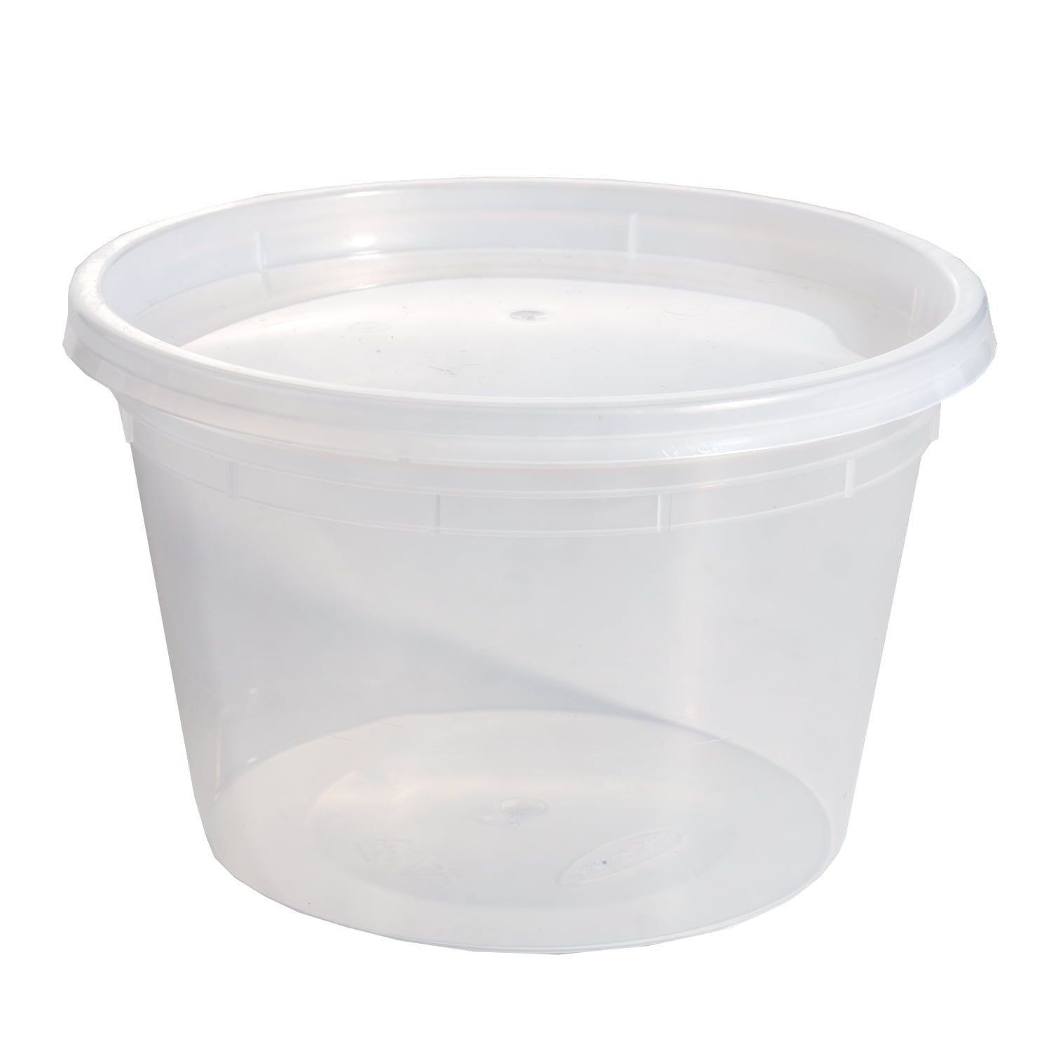 Playful Geometric 40 Piece 16oz Plastic Deli Container, Ideal Use for Meal Prep and Batch Cooking - Squishy Dohnut Sweet Treat Shaped Stress Toy Detail
