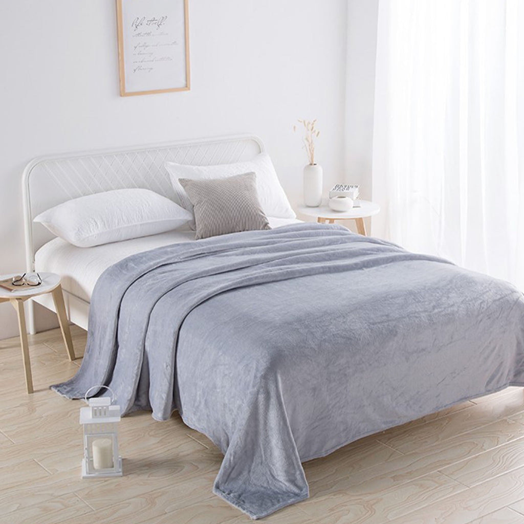 Reversible Sherpa Under $5 Flannel Blanket 27.56X39.37 Inches Blanket Soft Cozy Throw Blanket for Couch, Bed, Household Blanket for All... - Lightweight Plush Warm Blanket for All Seasons Detail