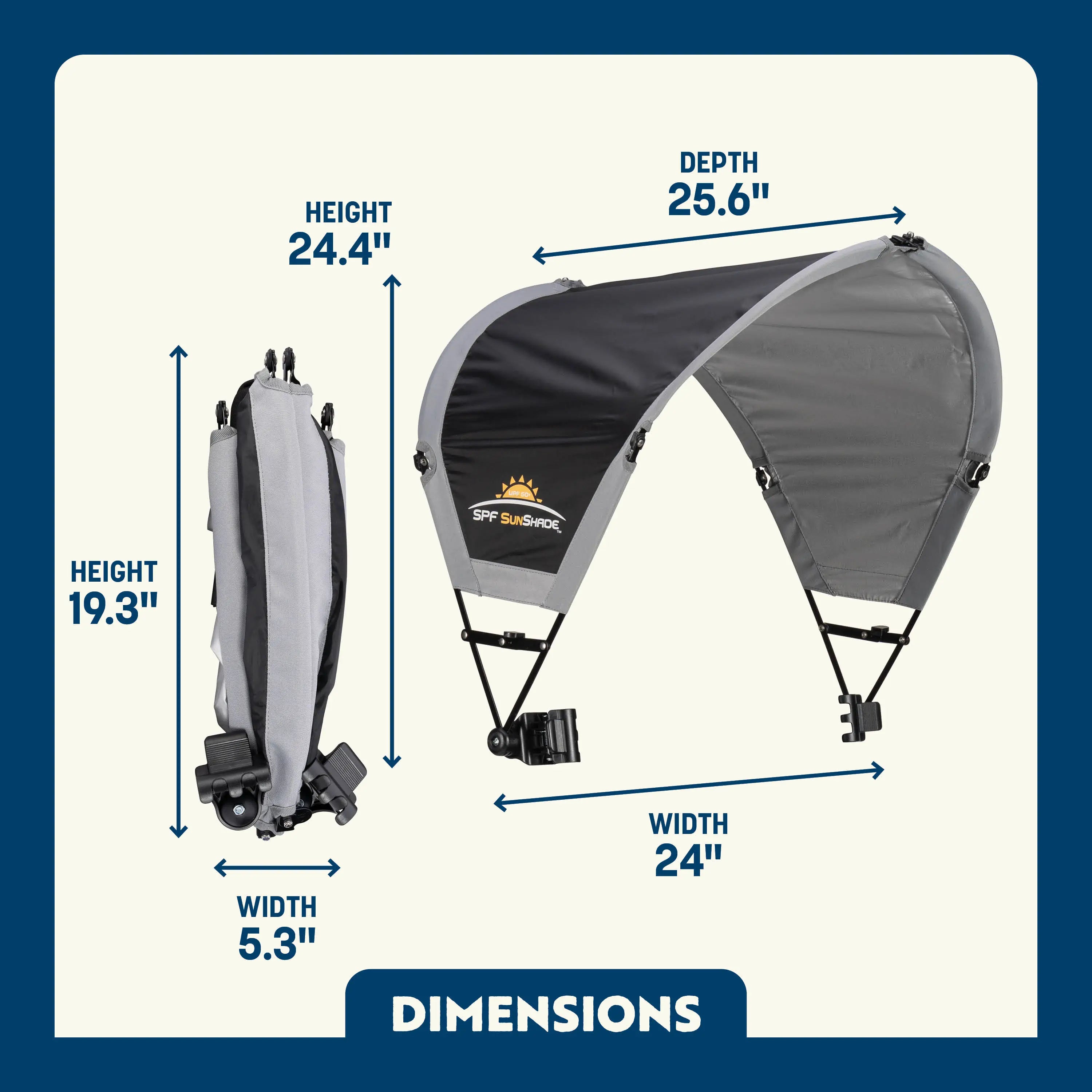Heavy Duty SunShade Accessory - Choice 361 - SunShade Canopy for Beach & Camping Detail