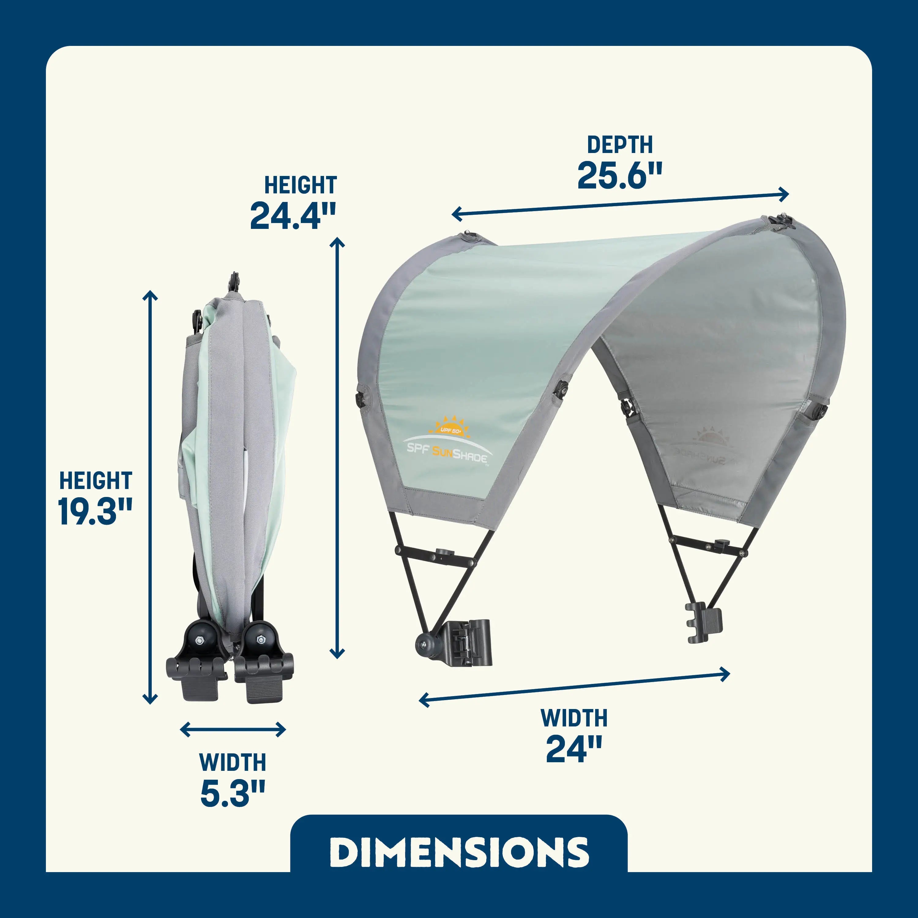 Heavy Duty SunShade Accessory - Choice 361 - SunShade Canopy for Beach & Camping Detail