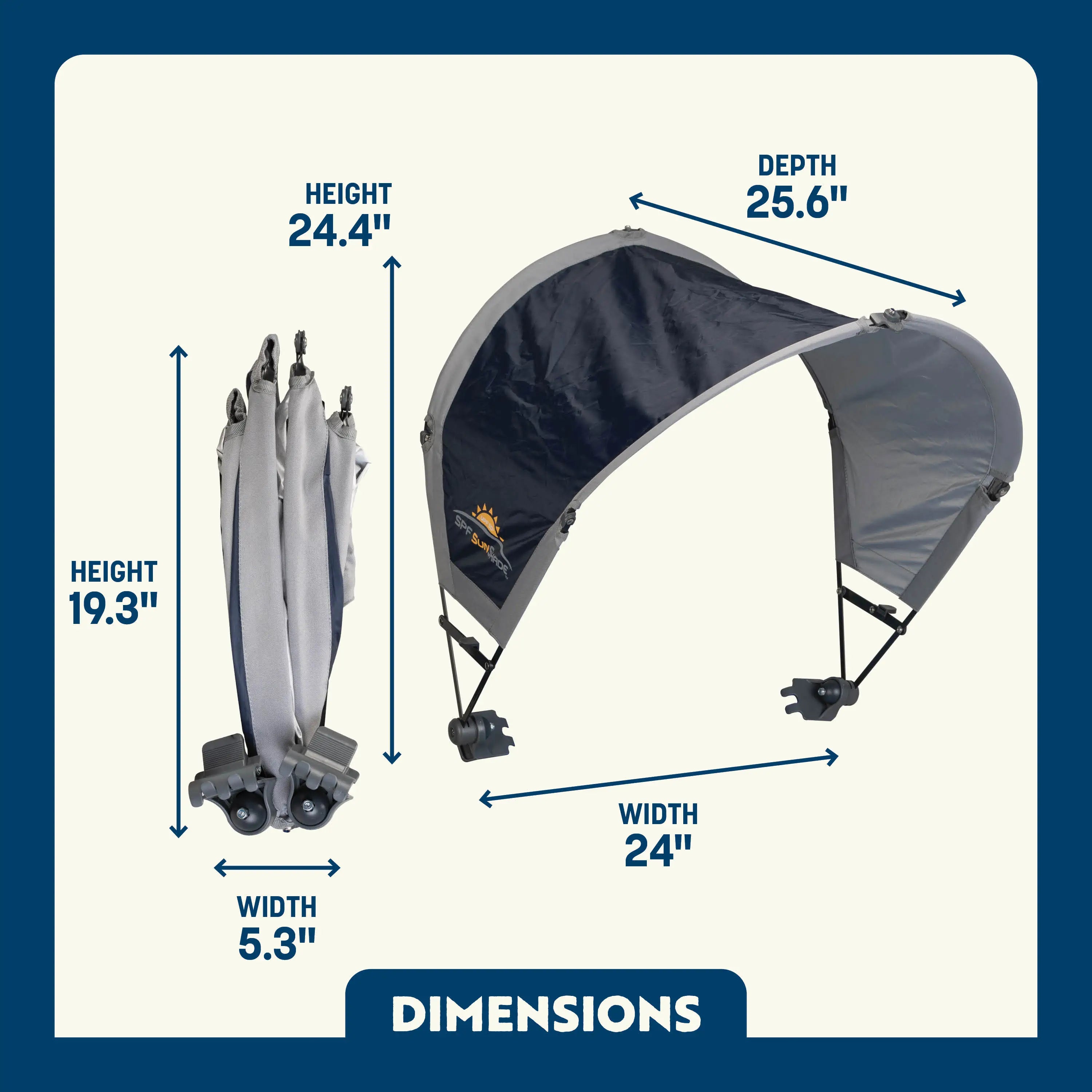 Heavy Duty SunShade Accessory - Choice 361 - SunShade Canopy for Beach & Camping Detail
