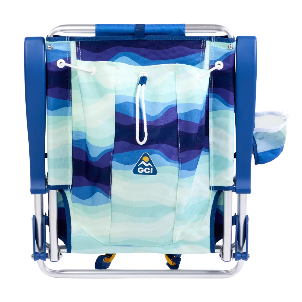 Rust-Resistant Aluminum Backpack Beach Chair - Choice 709 - Multi-Position Outdoor Beach Chair with Pillow Detail