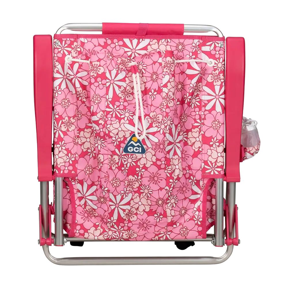 Rust-Resistant Aluminum Backpack Beach Chair - Choice 709 - Multi-Position Outdoor Beach Chair with Pillow Detail