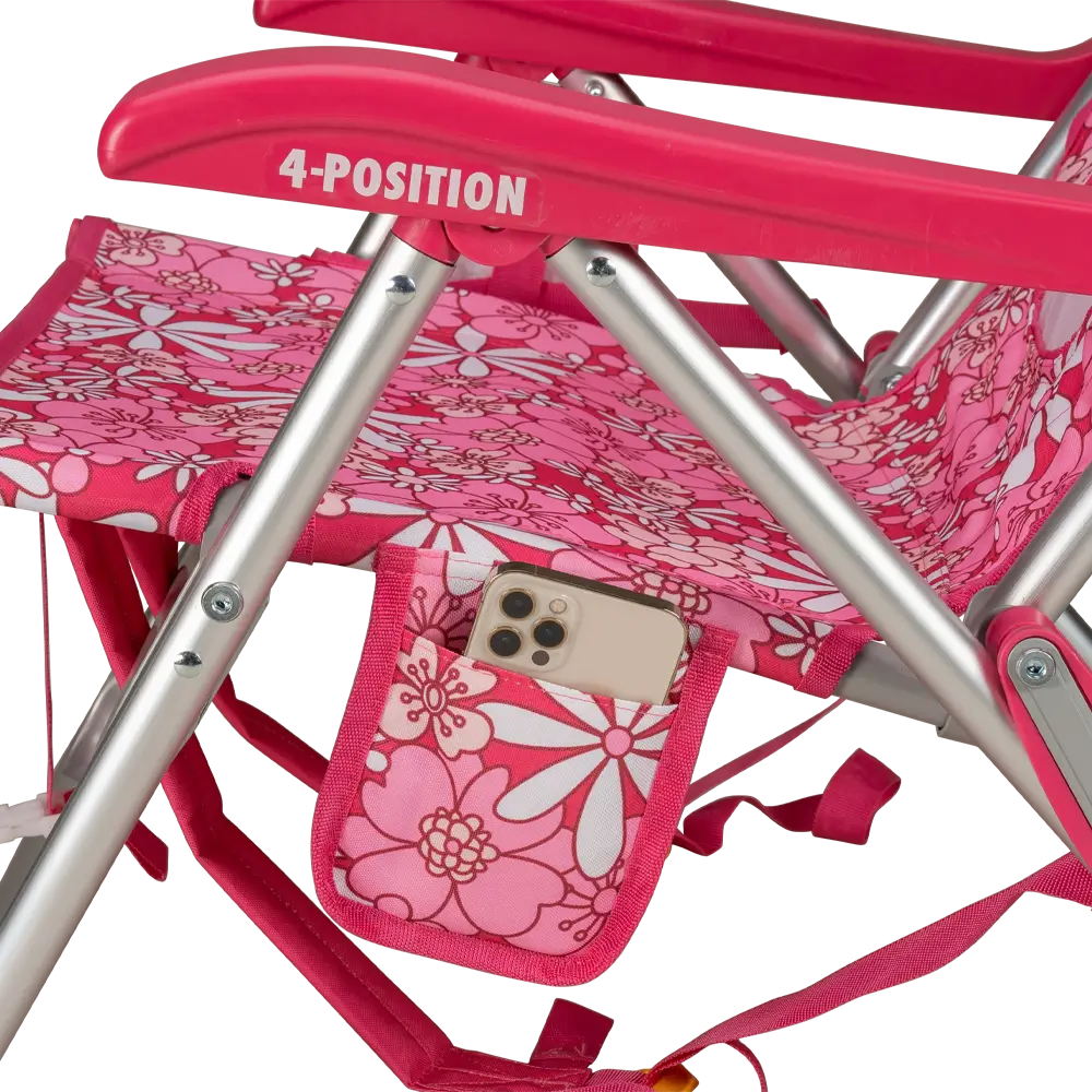 Rust-Resistant Aluminum Backpack Beach Chair - Choice 709 - Multi-Position Outdoor Beach Chair with Pillow Detail