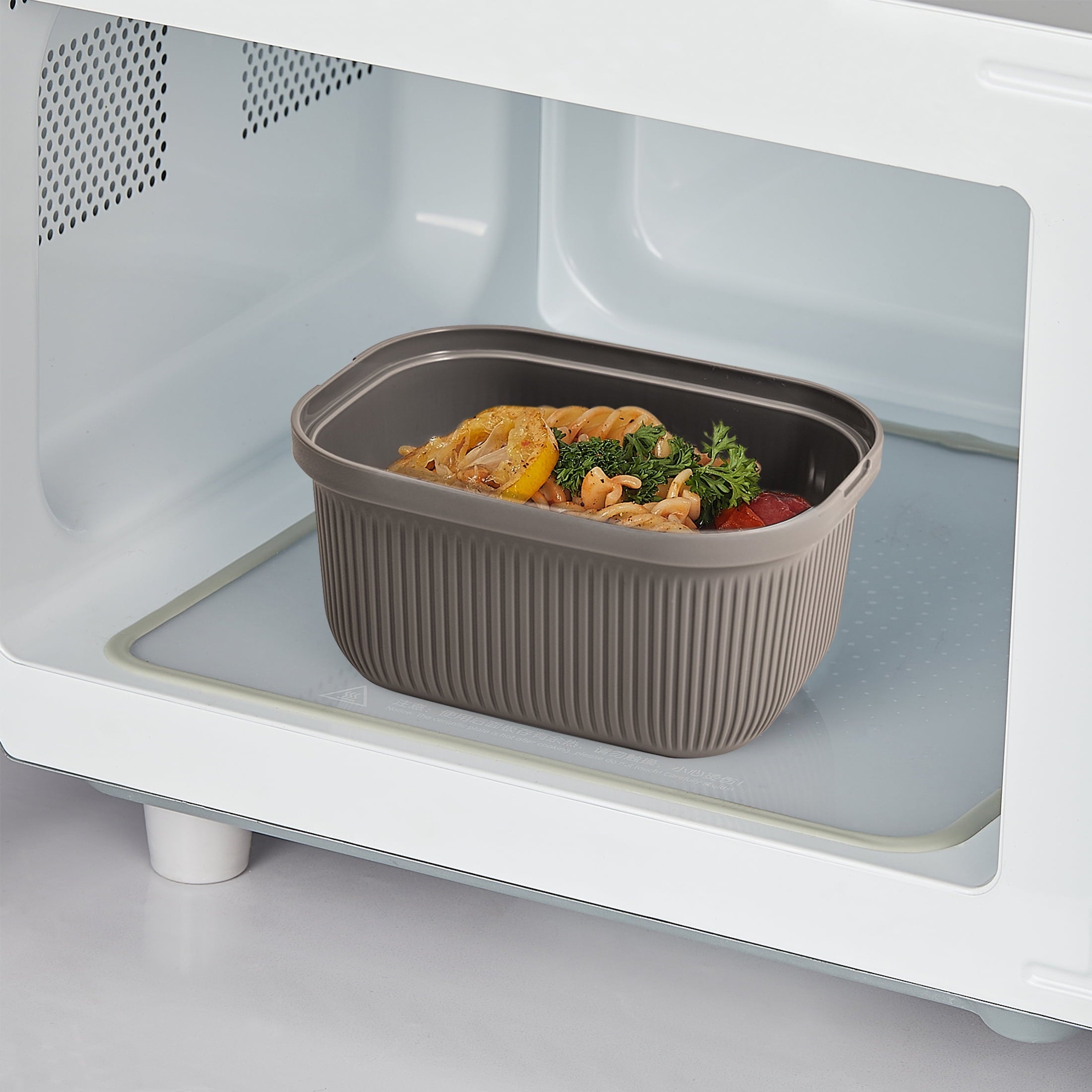 Fun Food Fidget Plastic Food Storage Bento Snack Container, Rectangle, Grey, 19oz Capacity, Made for Portable Food Storage - Fun Food Fidget Cookie Squishable Toy Detail