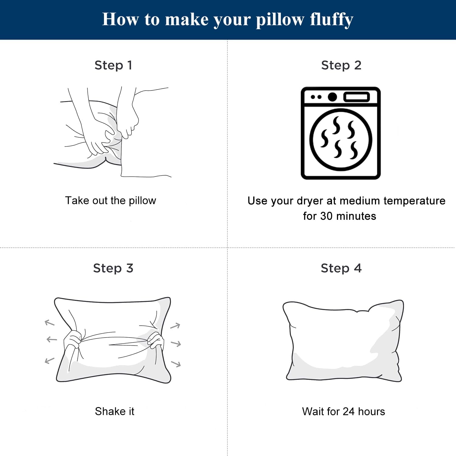 Orthopedic Support Bed Pillows 2 Pack Down Alternative Pillows for Bed Queen Size Set of 2 Soft Hotel Collection Gusseted Cooling Pillow... - Hotel Quality Plush Sleeping Pillows Detail