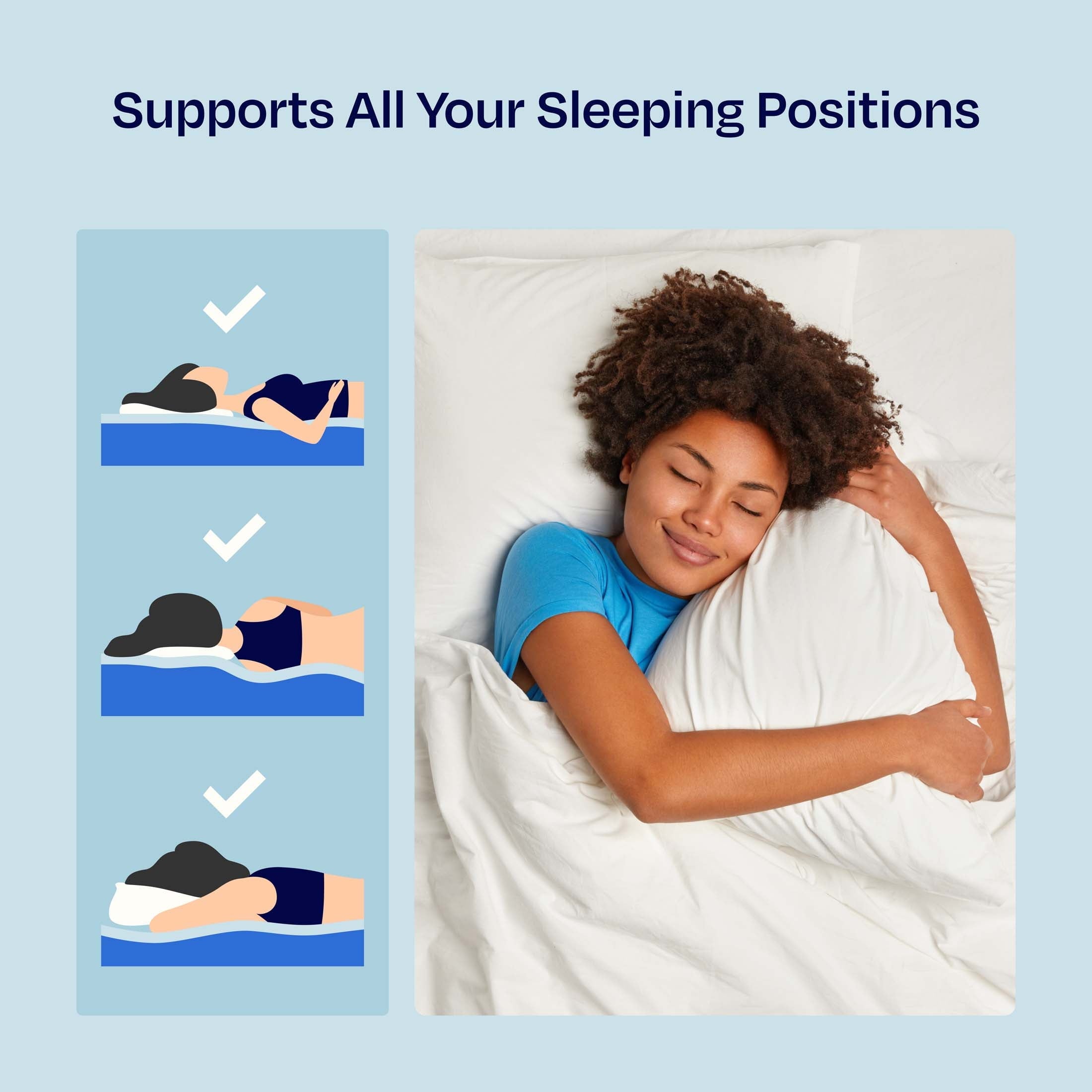 Hotel Collection 2-Pack Comfort Bed Pillows Standard size set of 2 for Sleeping, Pillows, for Back, Stomach or Side Sleepers, 20 x 26 ... - Decorative Throw Pillow Cushion for Sofa & Bed Detail