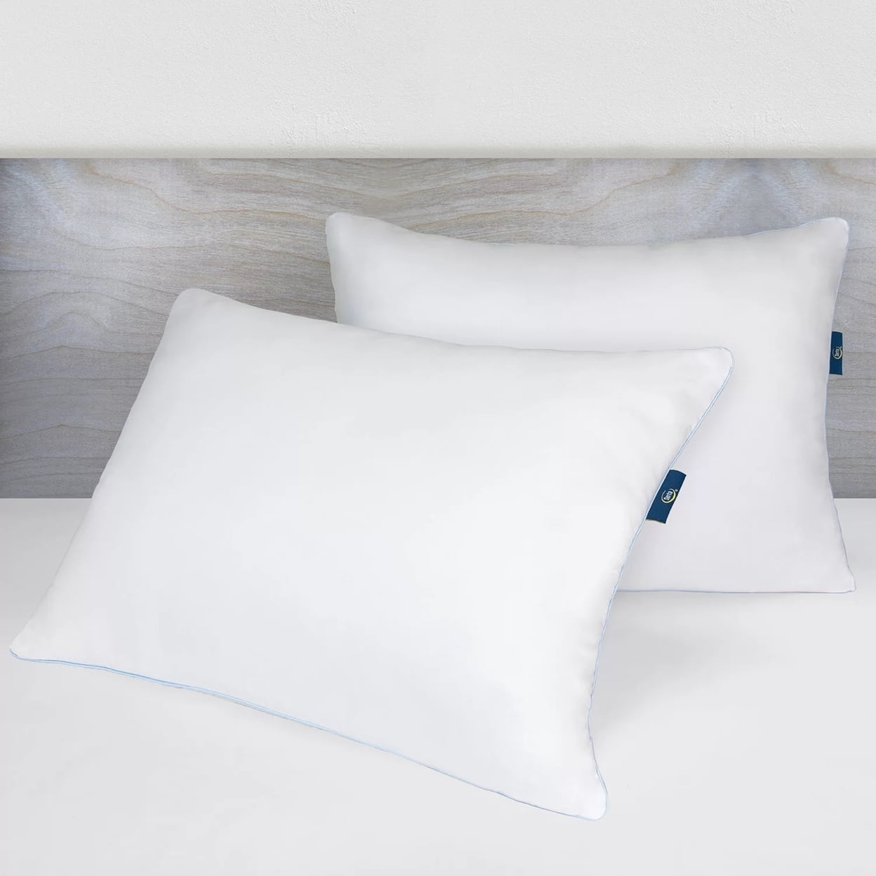 Fluffy Shredded Comfy Sleep Eco-Friendly Bed Pillow Standard/Queen (2 Pk) - Orthopedic Shredded Foam Bed Pillow Set Detail