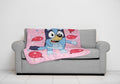 Lightweight Warm Balloon Party 46" x 60" Throw Blanket, Kids, Pink, Microfiber - Super Soft Reversible Sherpa Flannel Blanket - Default Title