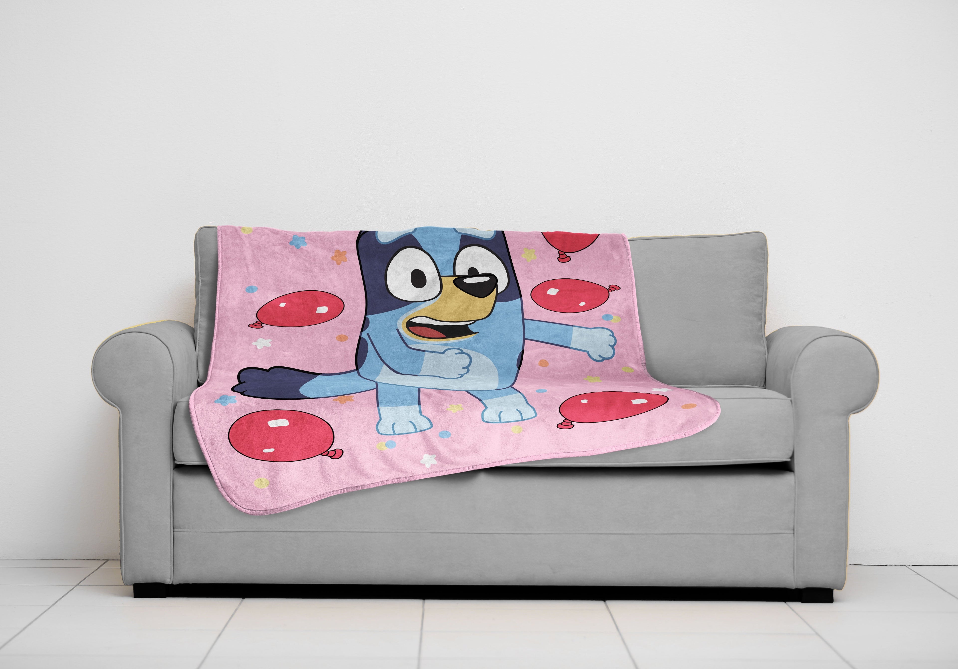 Lightweight Warm Balloon Party 46" x 60" Throw Blanket, Kids, Pink, Microfiber - Super Soft Reversible Sherpa Flannel Blanket - Default Title