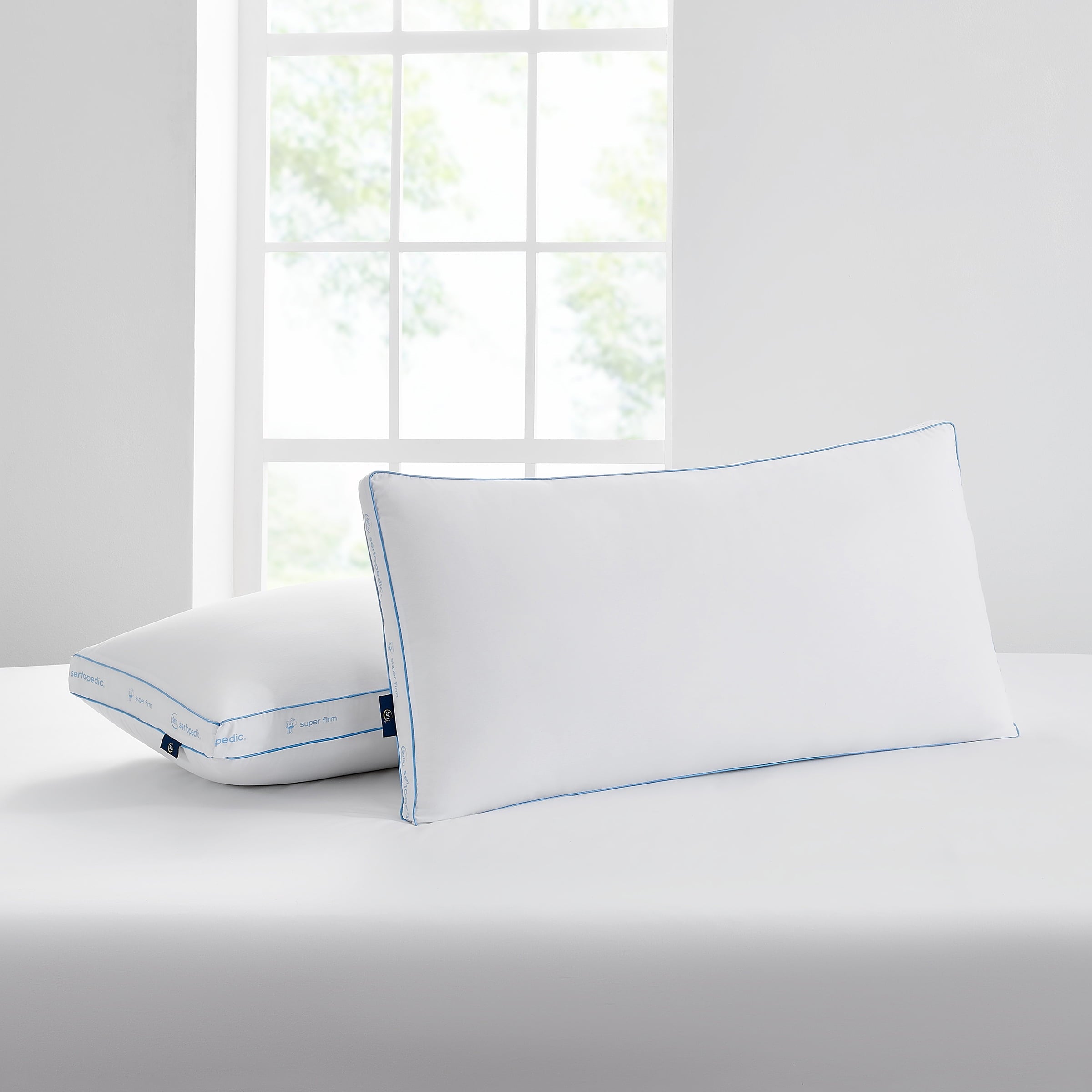 Ergonomic Memory Foam pedic Extra Firm Bed Pillow, King, 2 Pack, Hypoallergenic - Ergonomic Memory Foam Pillow for Neck Pain Support Detail