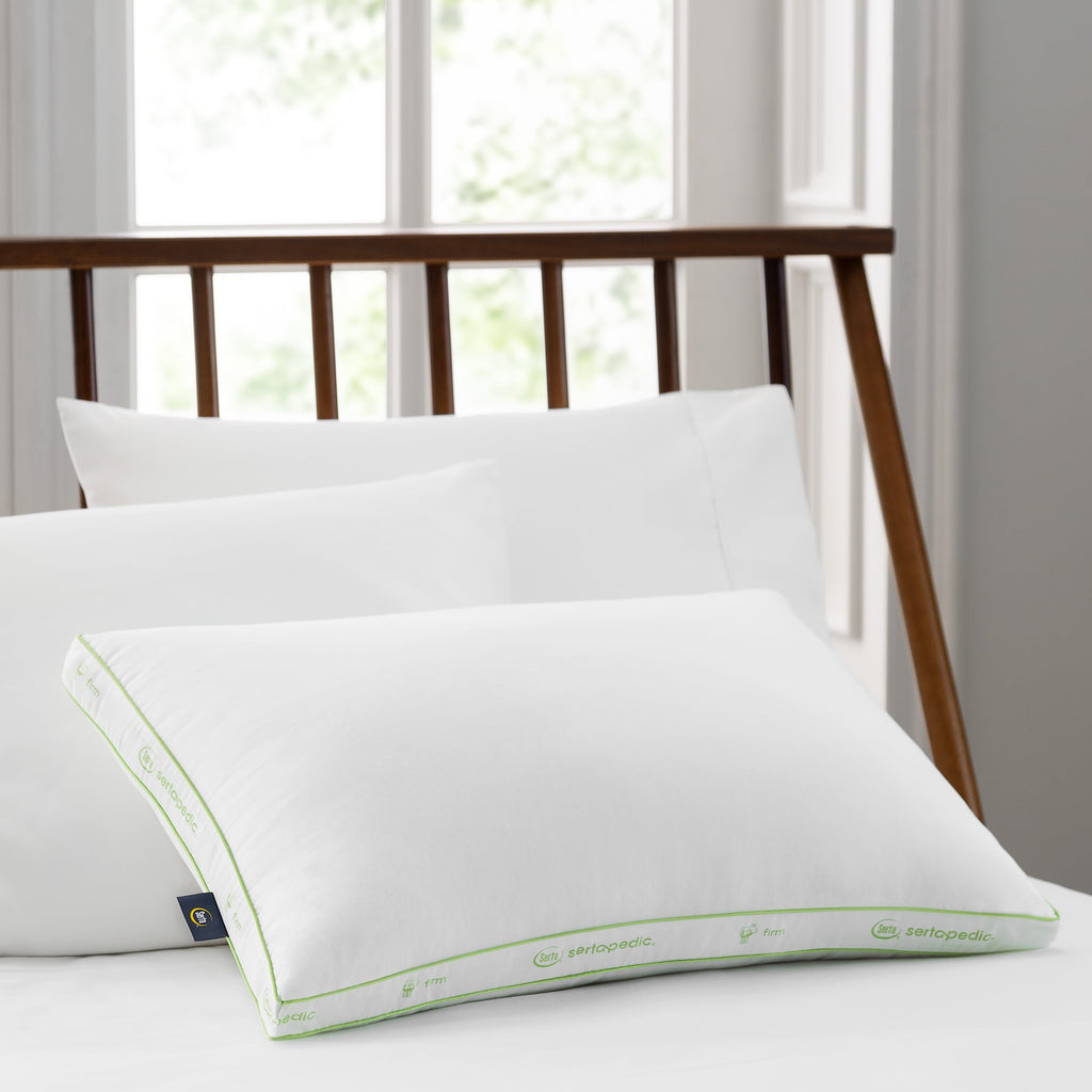 Hotel Collection Firm Bed Pillow, Standard/Queen, 2 Pack - Hotel Quality Plush Sleeping Pillows Detail