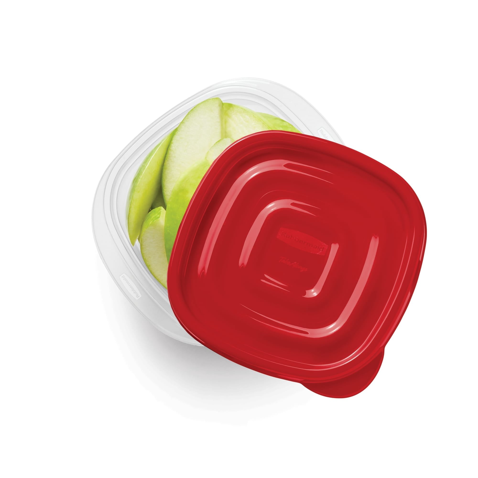 Sweet Treat Shaped 1.26-Cup Small Square Food Storage Containers, Ruby Red, 5 pack - Playful Star & Heart Shaped Geometric NeeDoh Detail