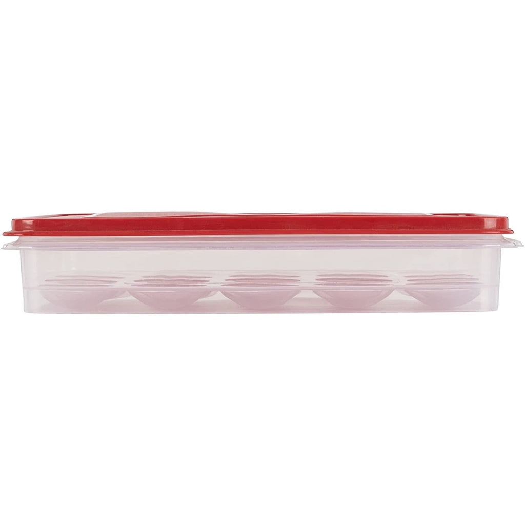 Sweet Treat Shaped Egg Keeper Food Storage Container, Clear/Red, 1 Count - Deliciously Soft Cupcake Sensory Glob Detail